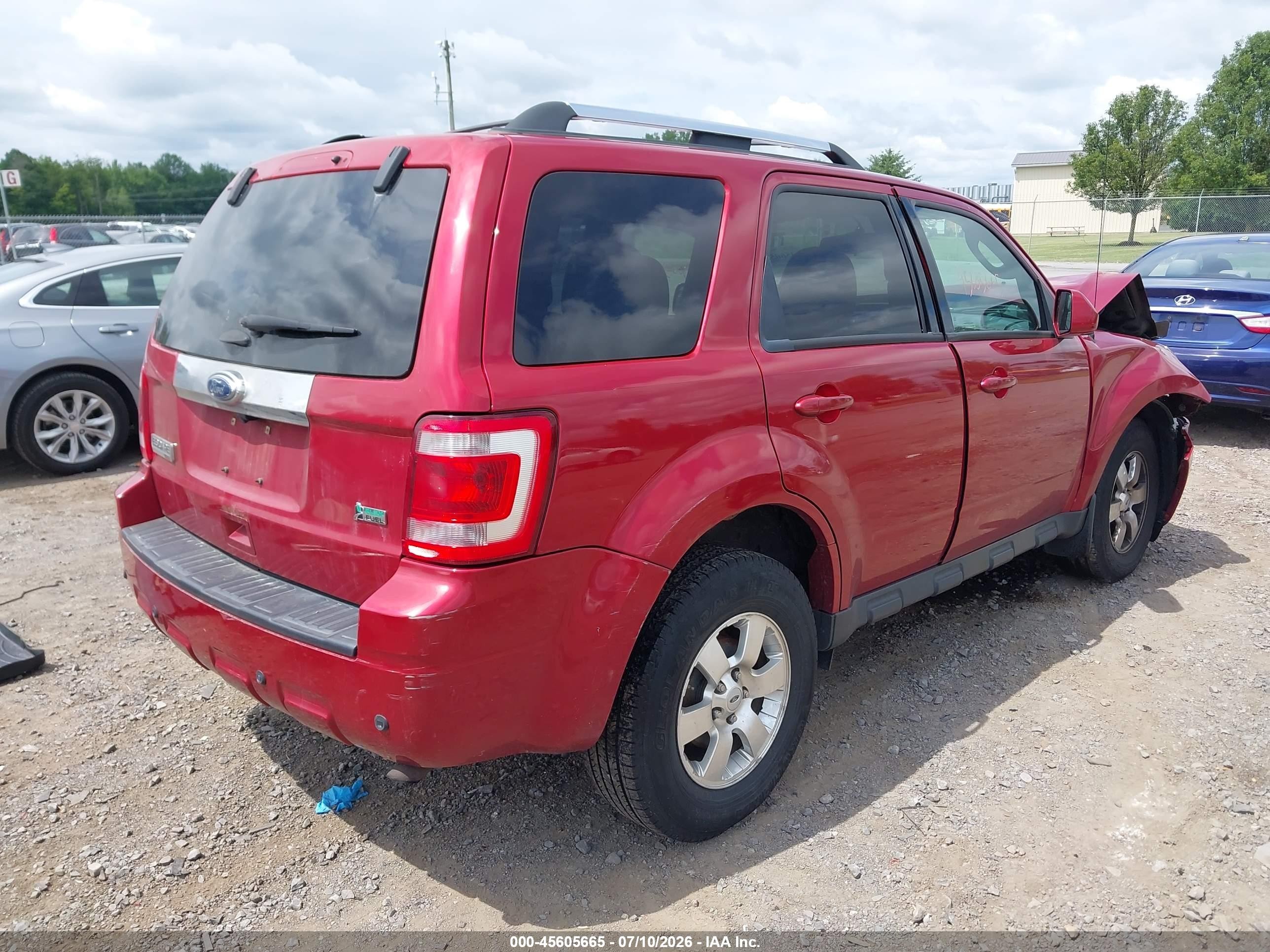 2012 Ford Escape Limited Red vin: 1FMCU9EG6CKB10549