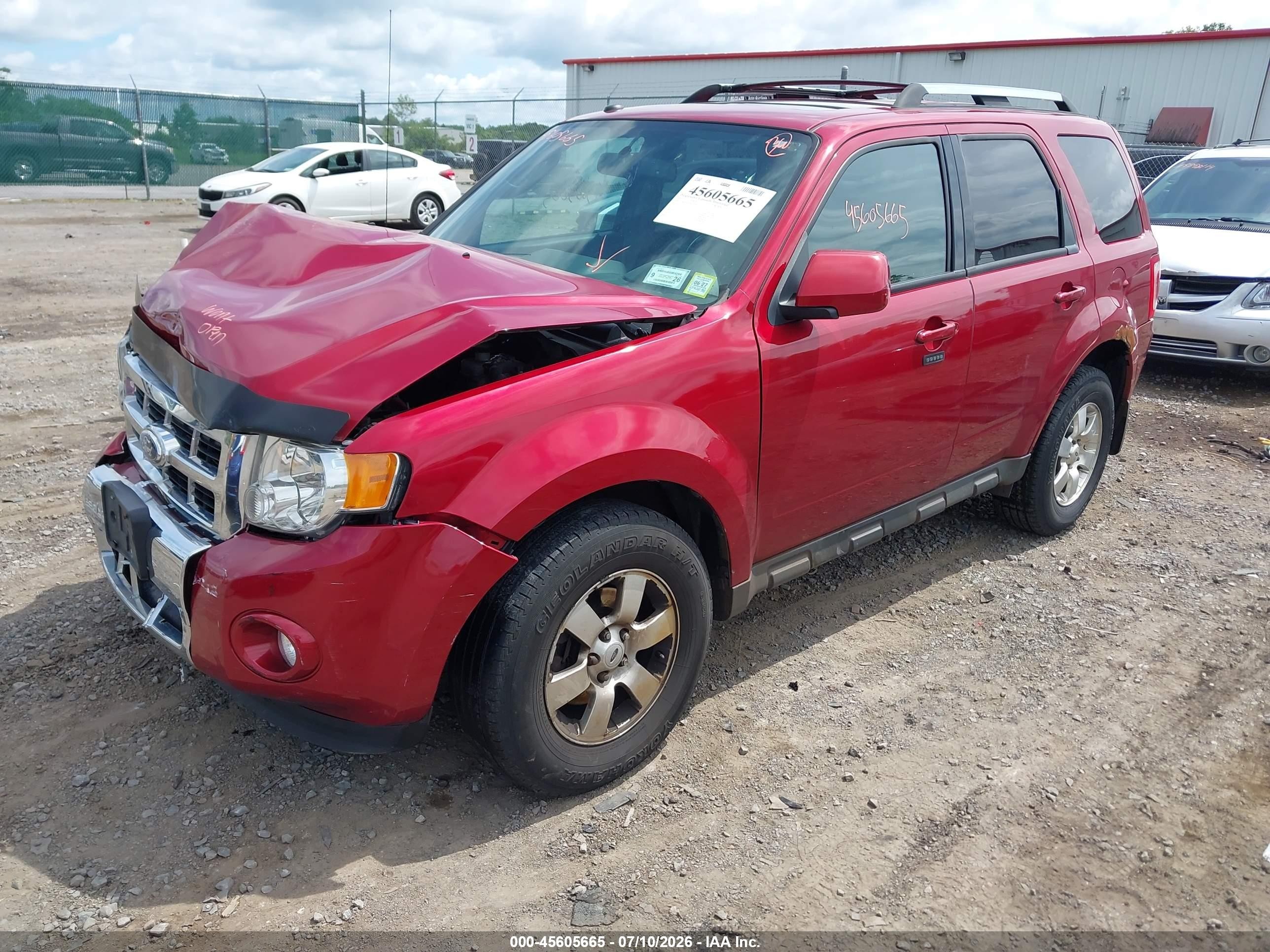2012 Ford Escape Limited Red vin: 1FMCU9EG6CKB10549