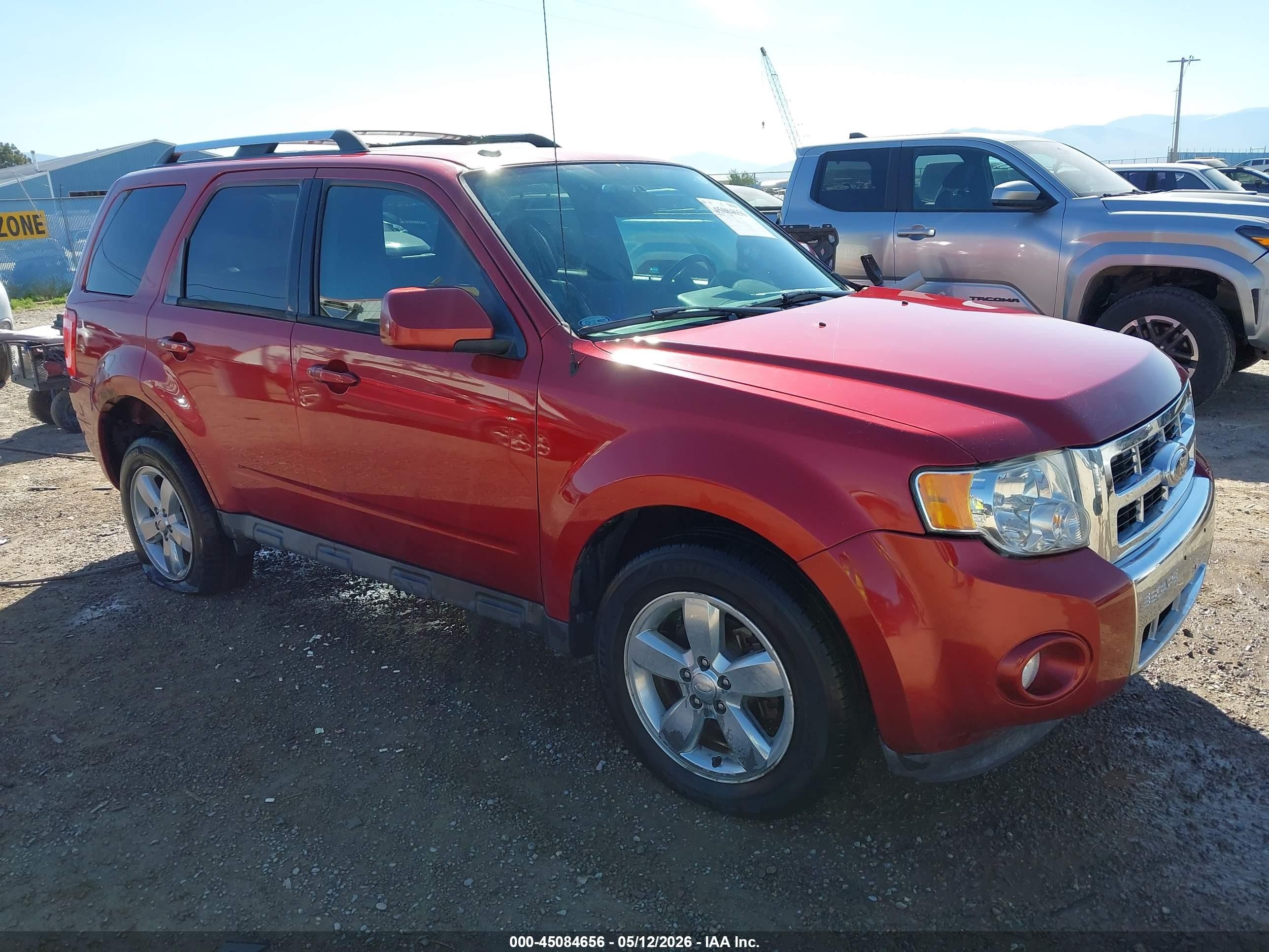 2012 Ford Escape Limited Red vin: 1FMCU9EG6CKC80037