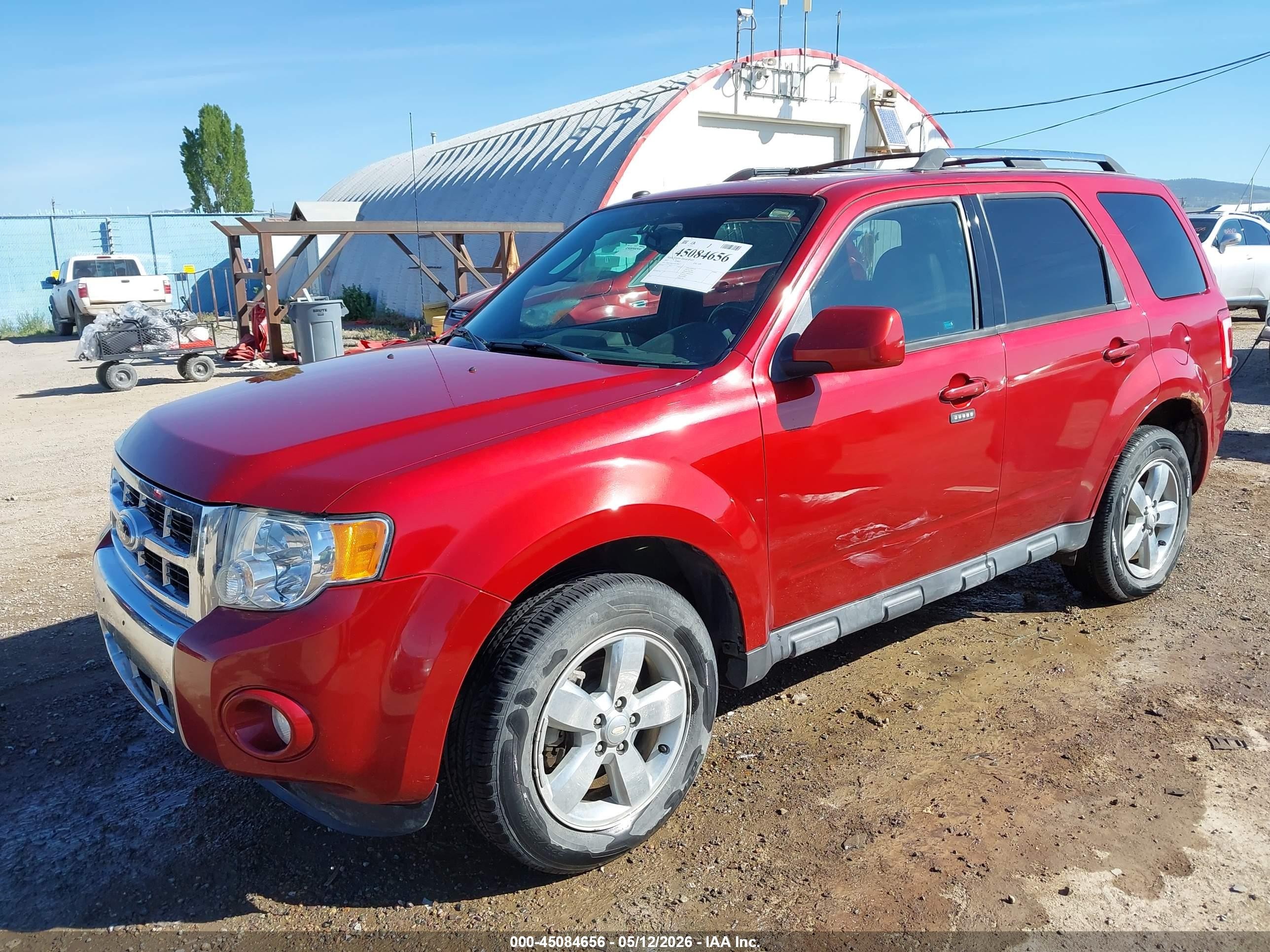 2012 Ford Escape Limited Red vin: 1FMCU9EG6CKC80037