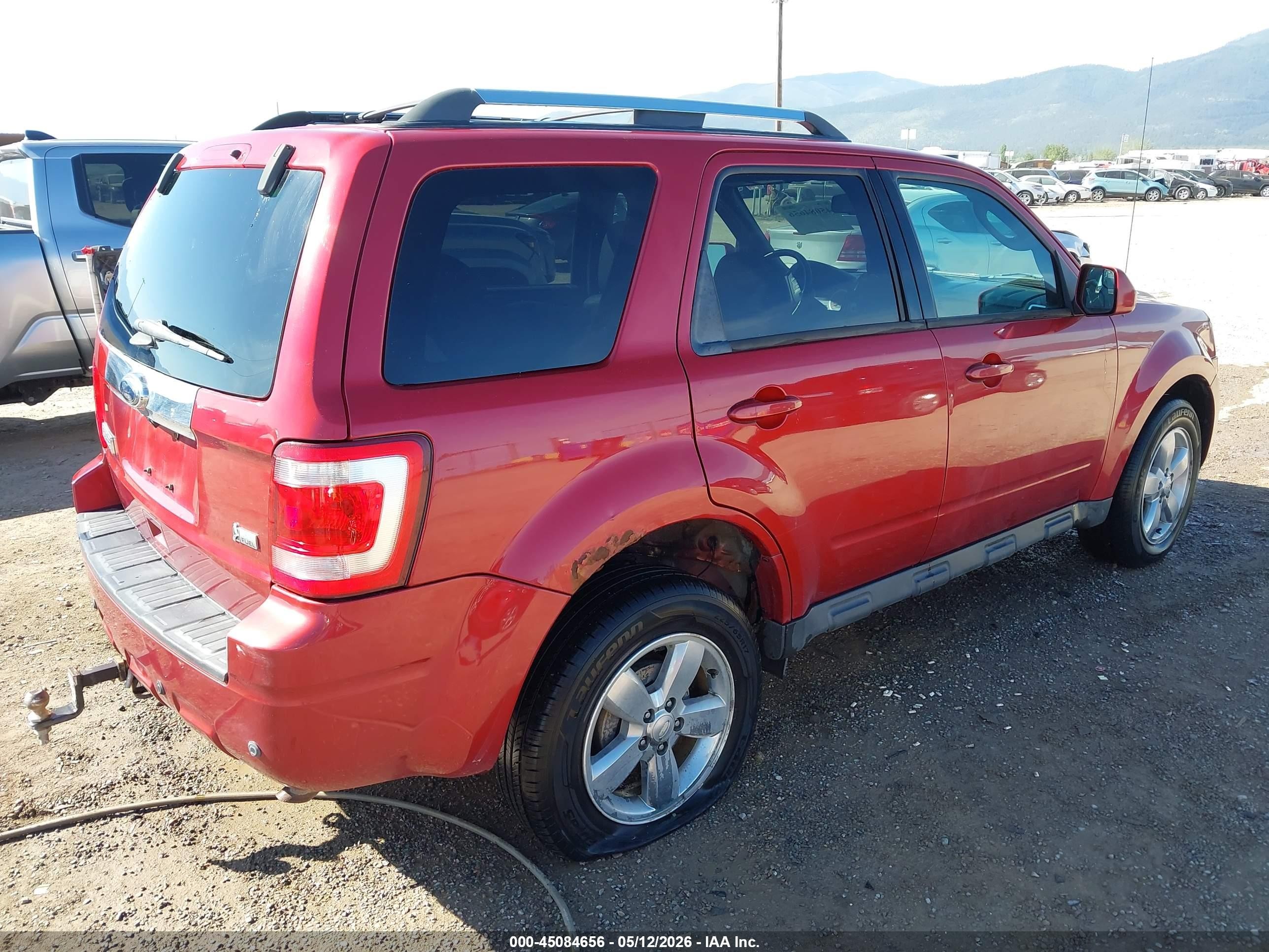 2012 Ford Escape Limited Red vin: 1FMCU9EG6CKC80037
