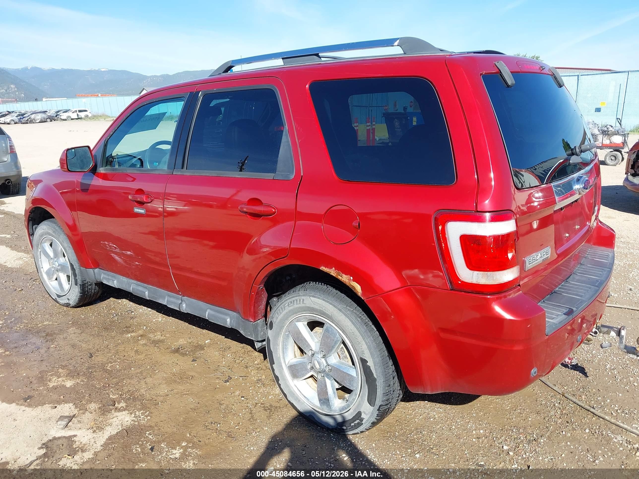 2012 Ford Escape Limited Red vin: 1FMCU9EG6CKC80037