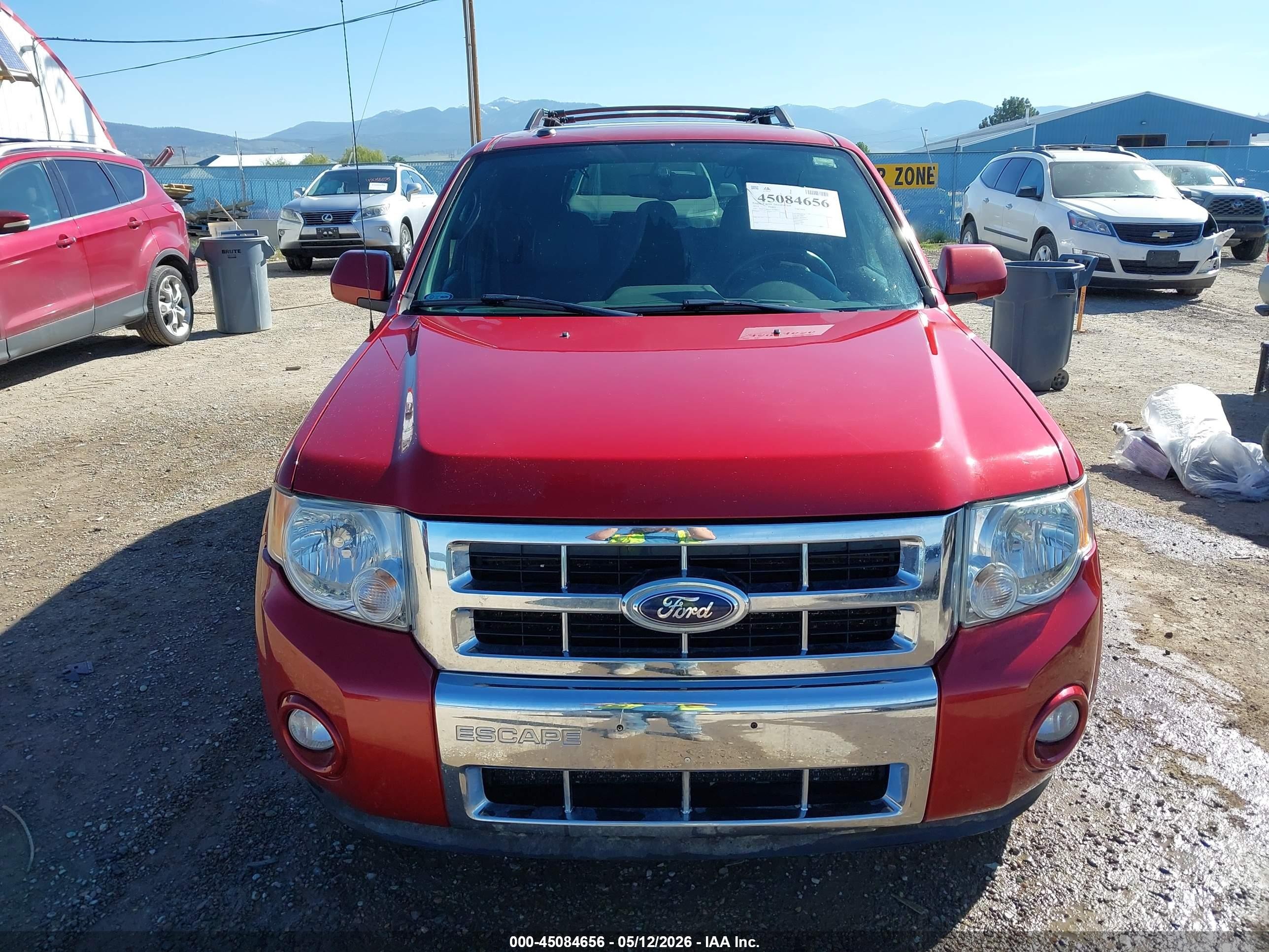 2012 Ford Escape Limited Red vin: 1FMCU9EG6CKC80037