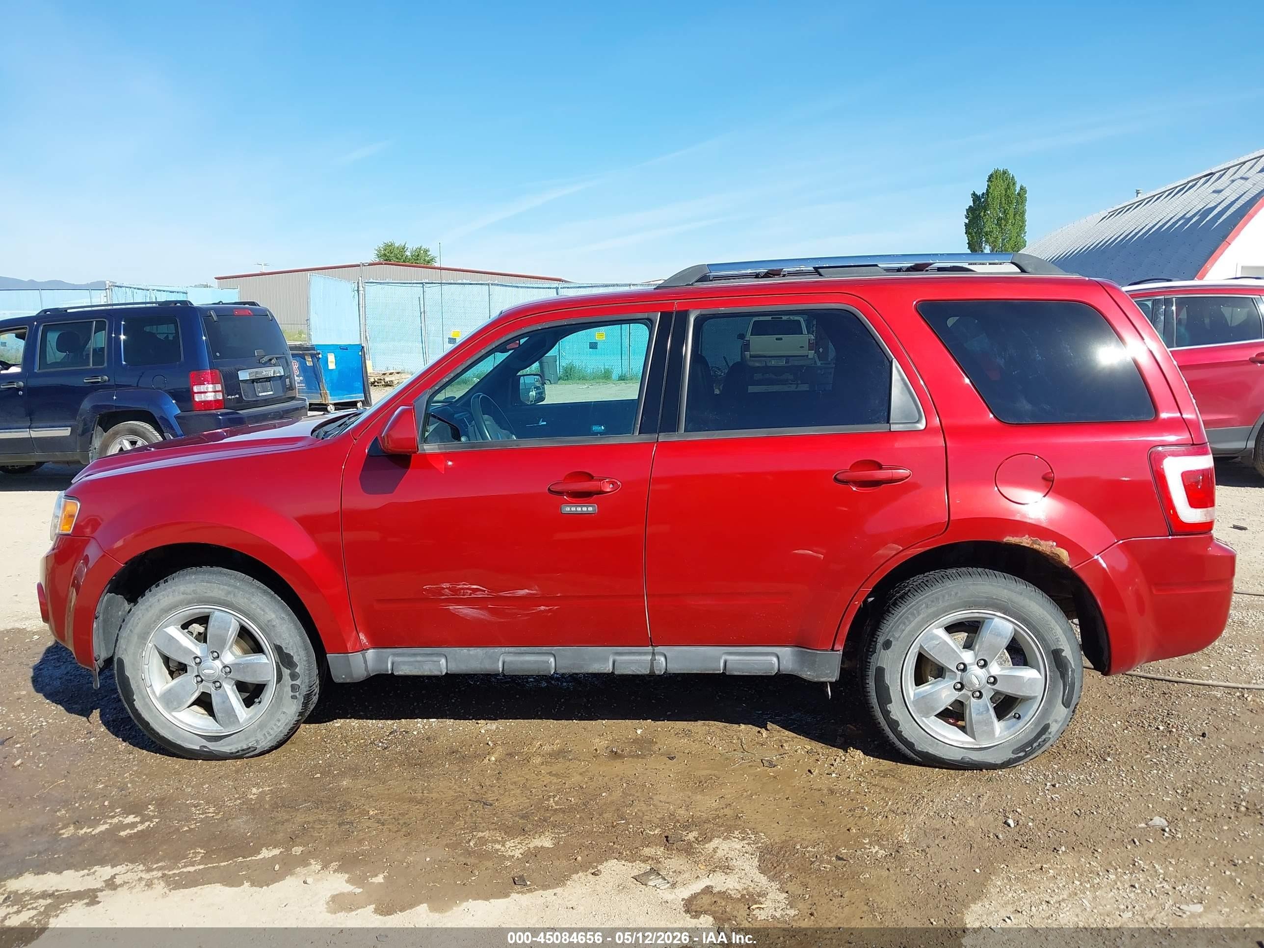 2012 Ford Escape Limited Red vin: 1FMCU9EG6CKC80037