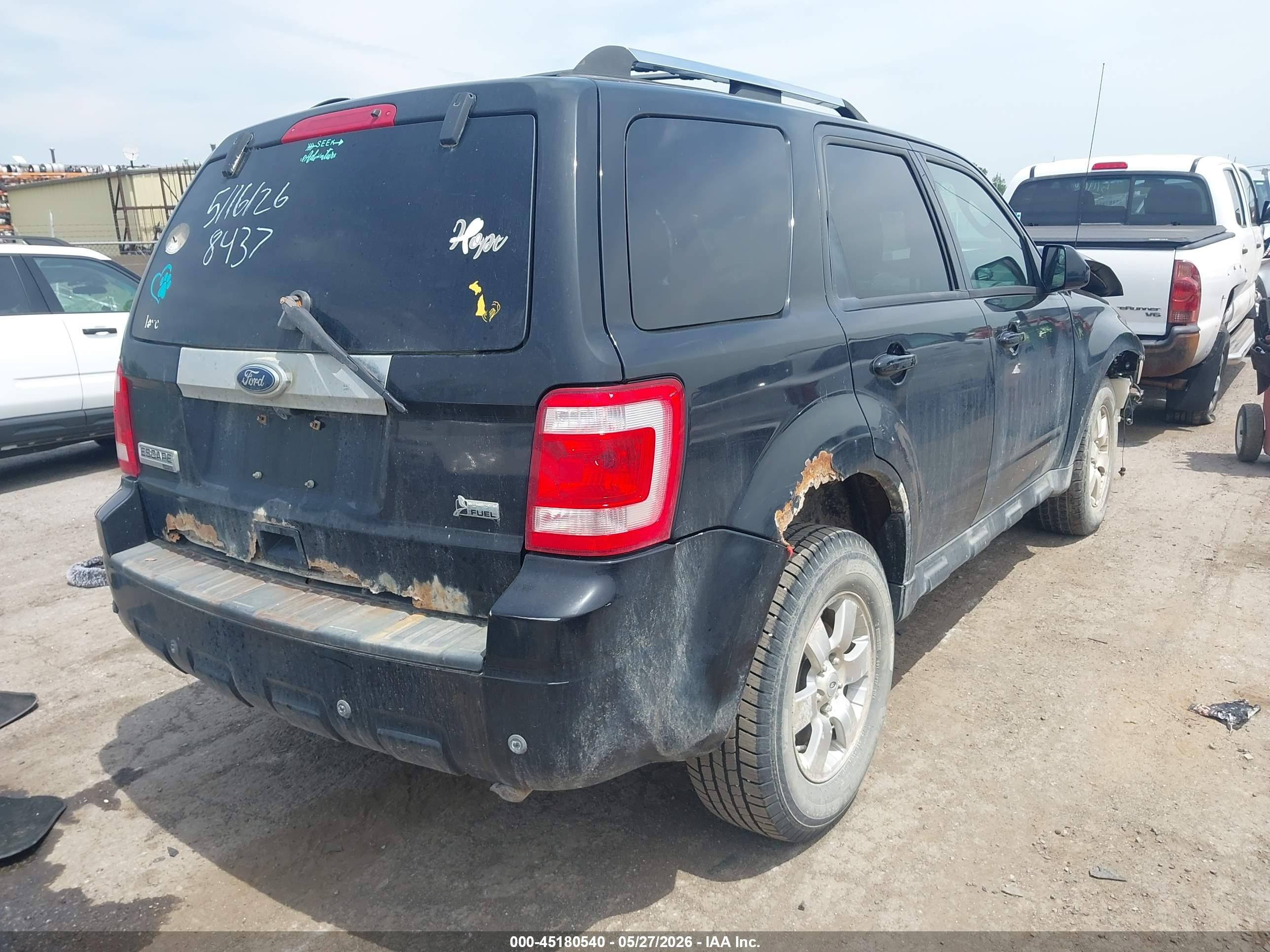 2010 Ford Escape Limited Black vin: 1FMCU9EG7AKA68437