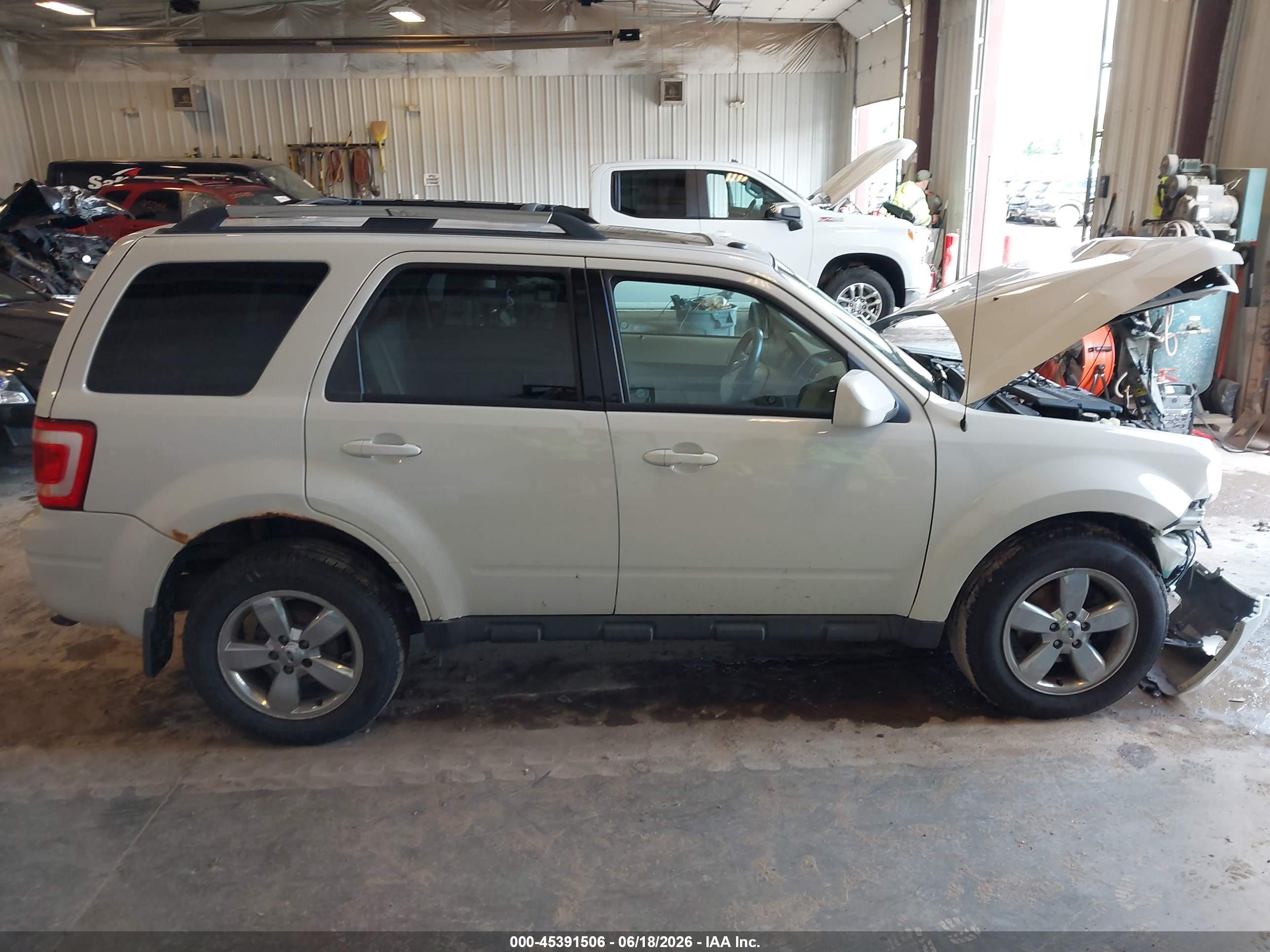 2010 Ford Escape Limited White vin: 1FMCU9EG7AKC39526