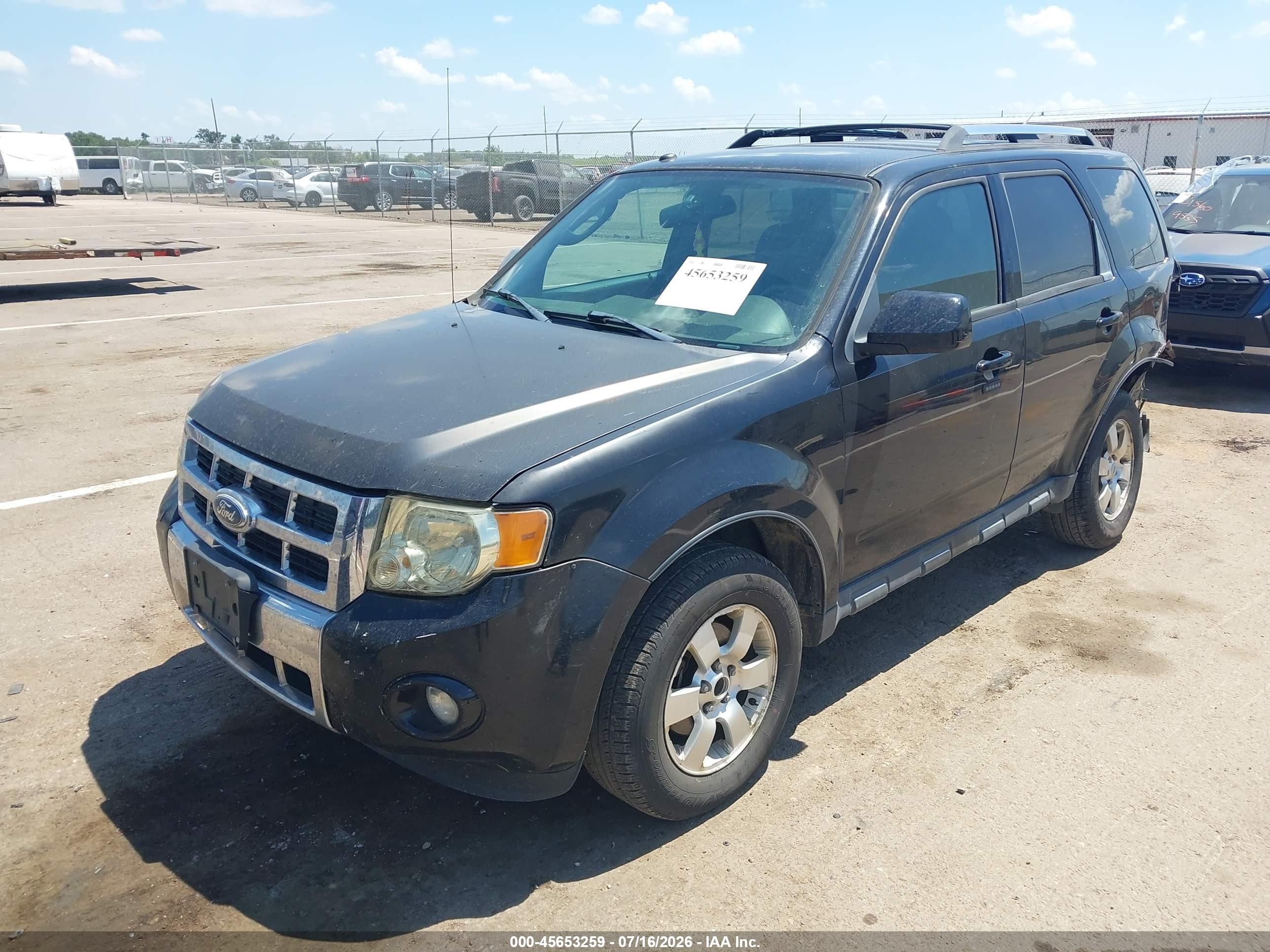 2012 Ford Escape Limited Black vin: 1FMCU9EG7CKA85712