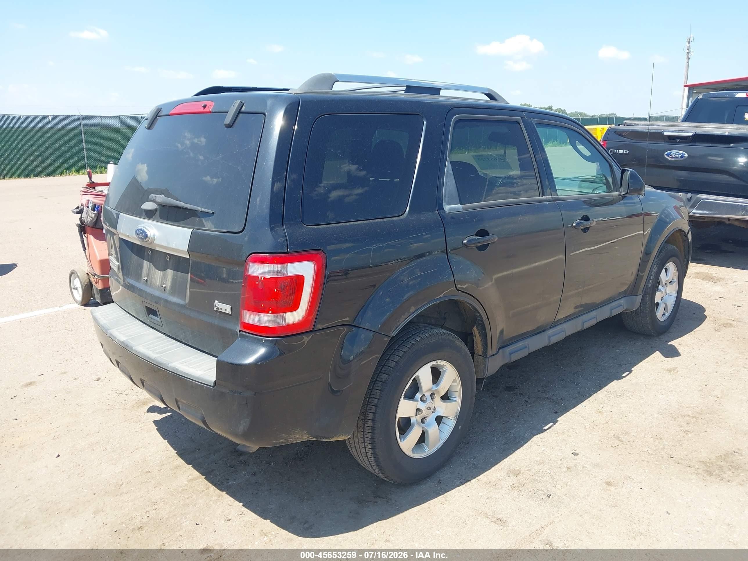2012 Ford Escape Limited Black vin: 1FMCU9EG7CKA85712