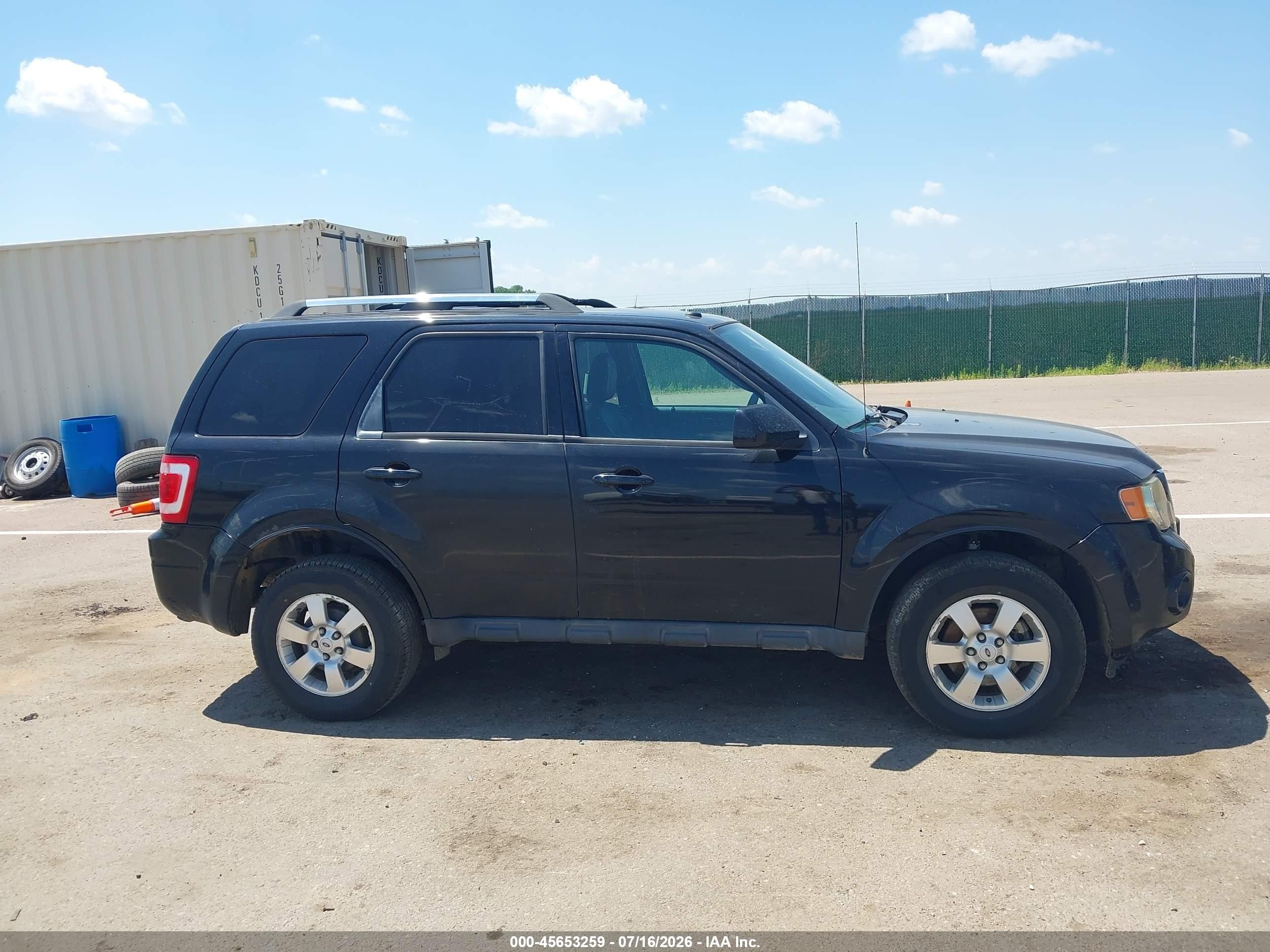 2012 Ford Escape Limited Black vin: 1FMCU9EG7CKA85712