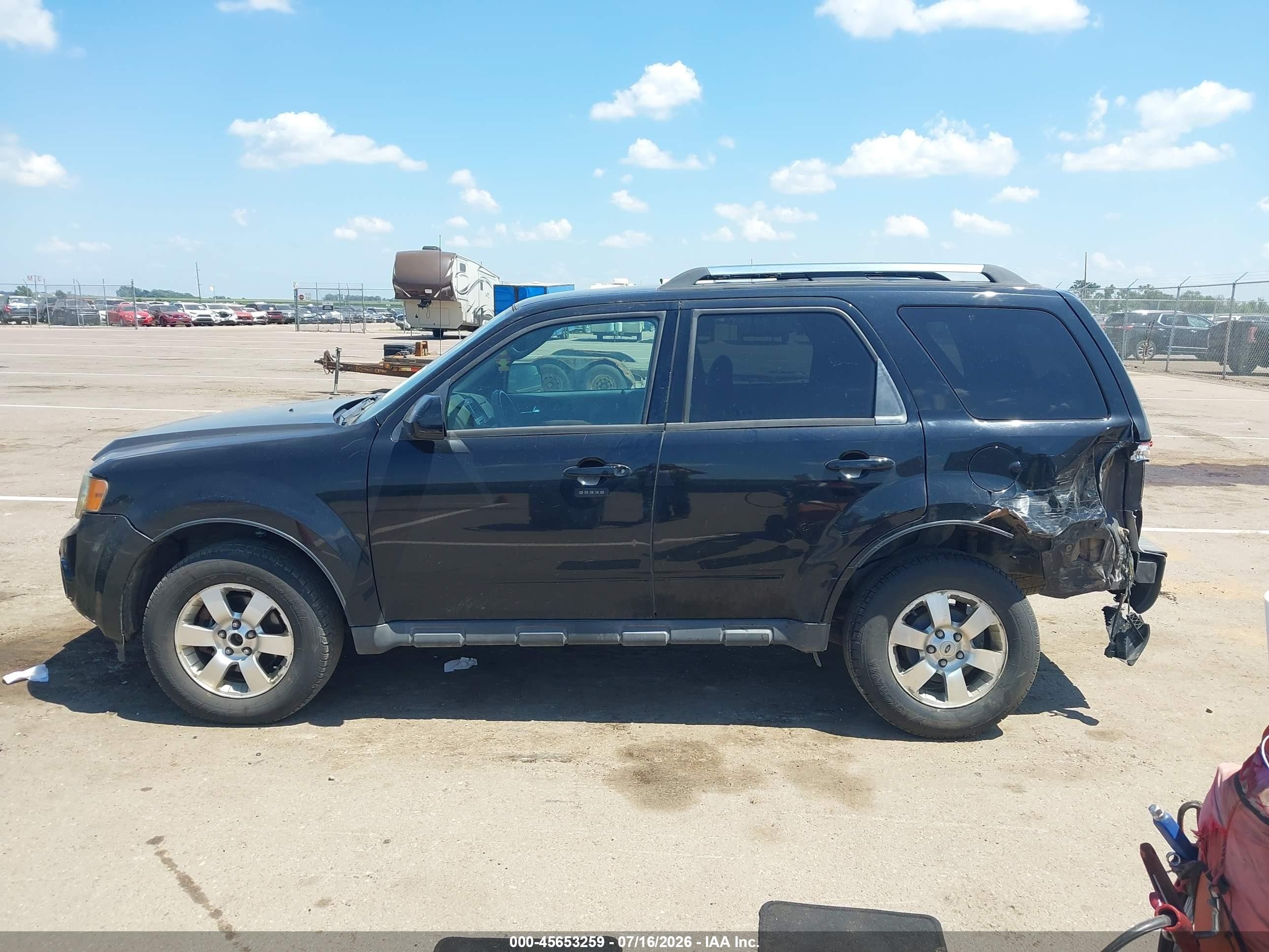 2012 Ford Escape Limited Black vin: 1FMCU9EG7CKA85712