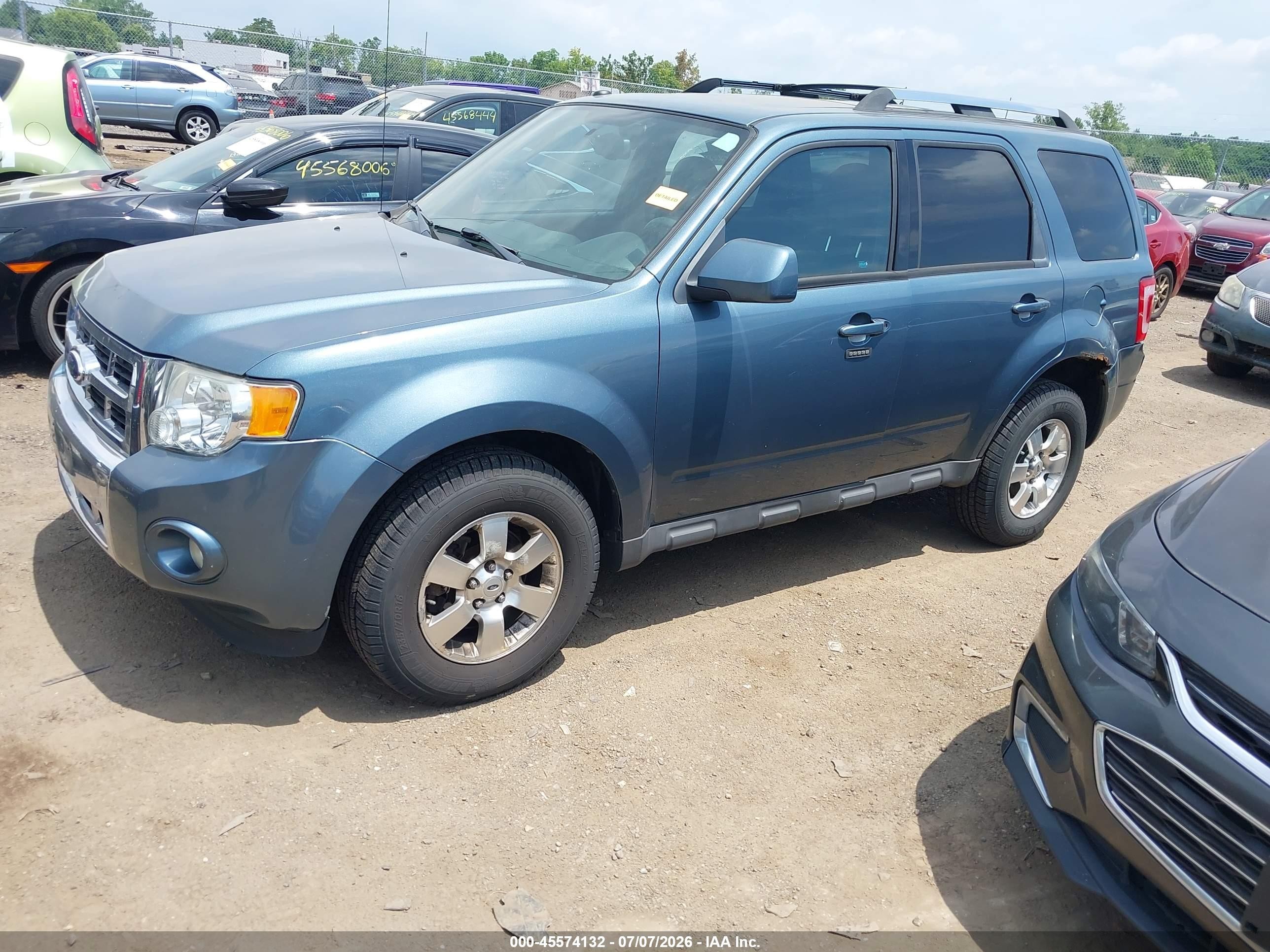 2012 Ford Escape Limited Blue vin: 1FMCU9EG7CKB10835