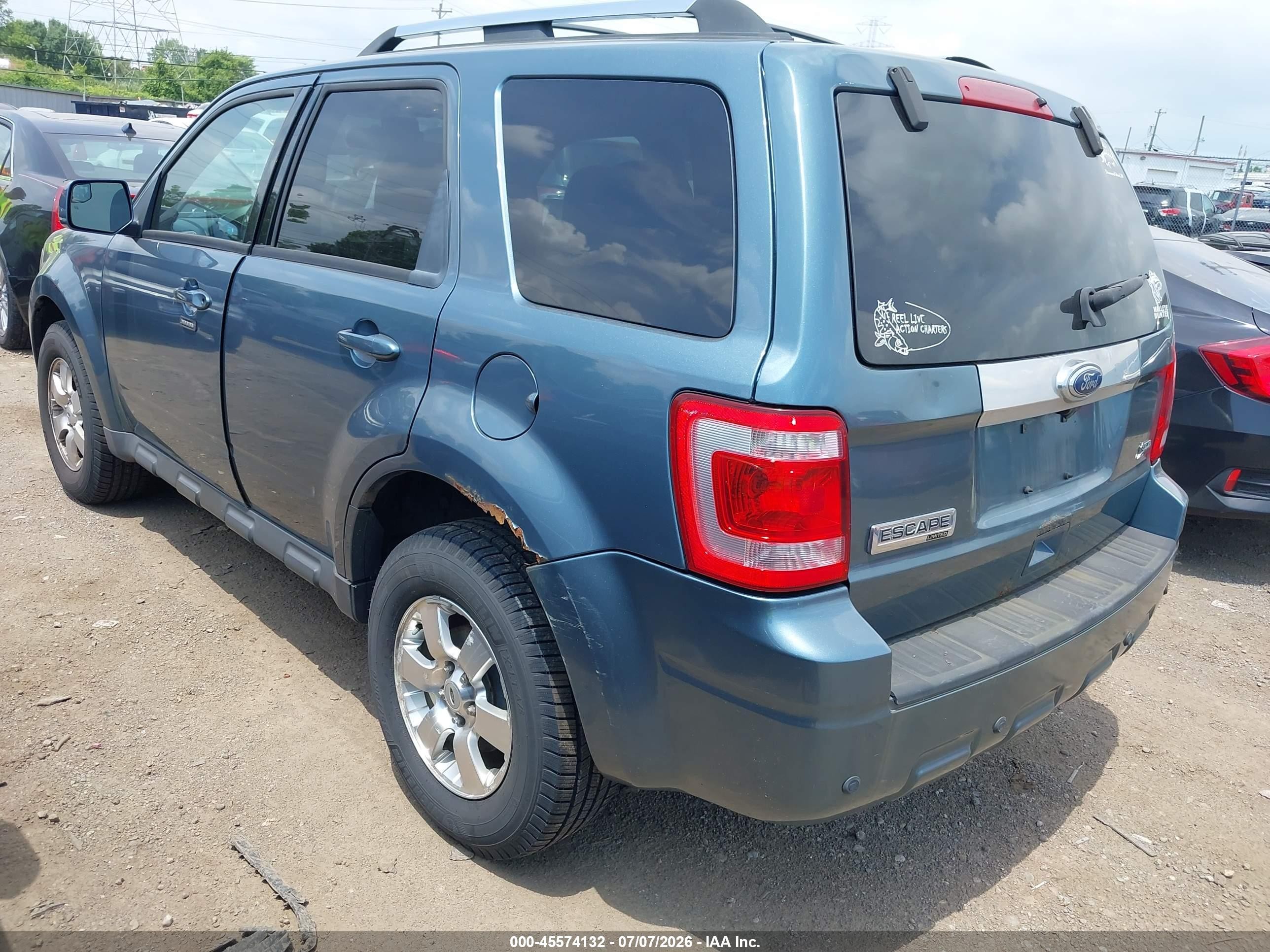 2012 Ford Escape Limited Blue vin: 1FMCU9EG7CKB10835