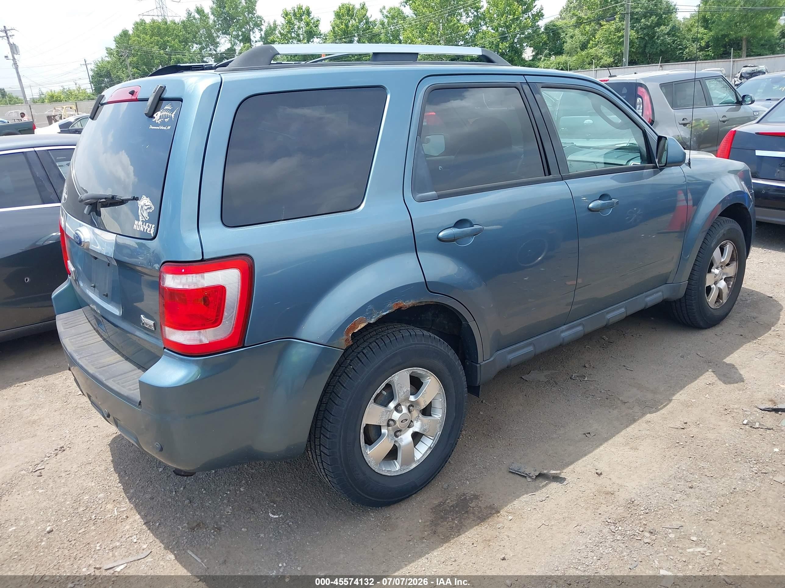 2012 Ford Escape Limited Blue vin: 1FMCU9EG7CKB10835