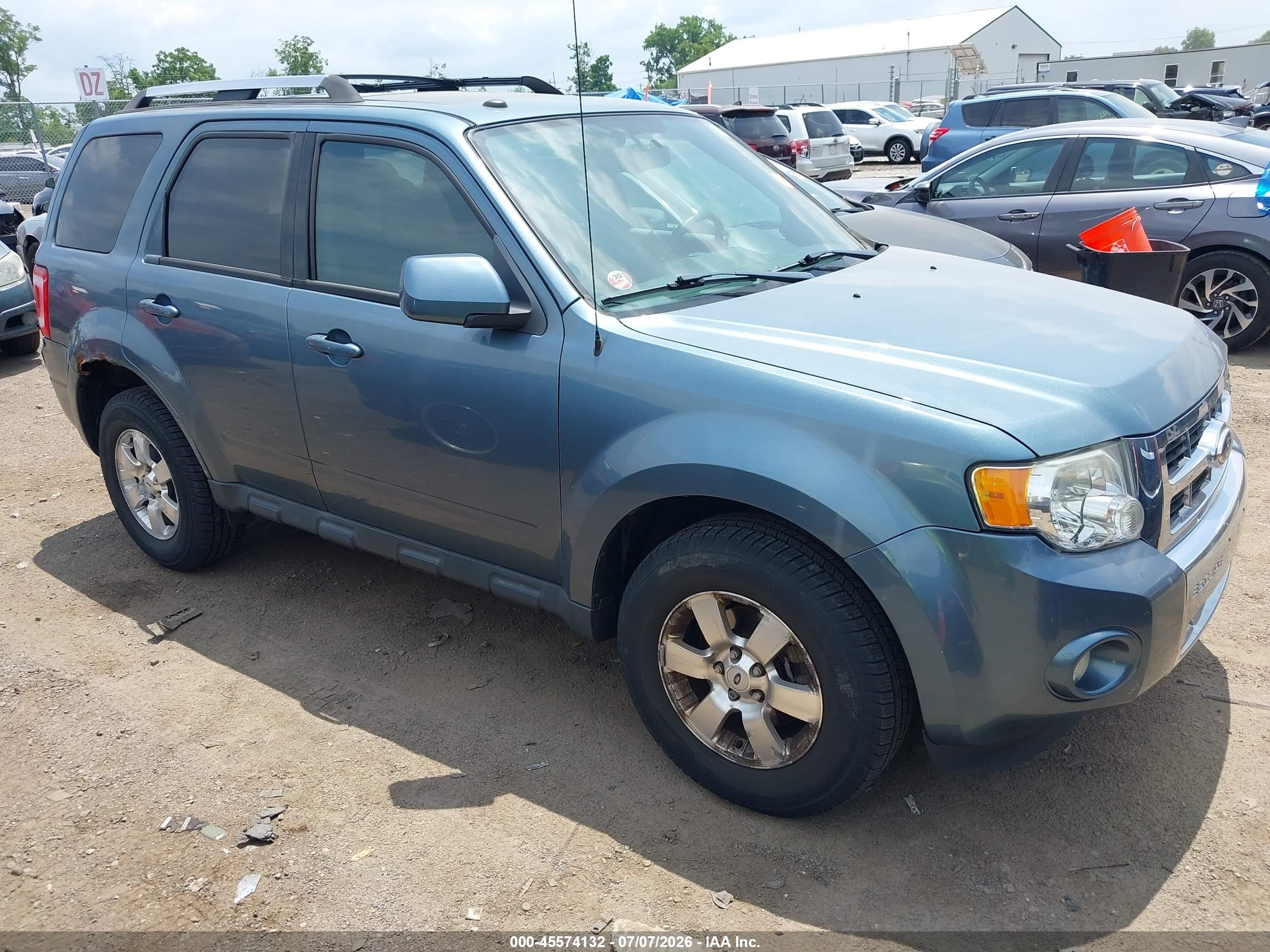 2012 Ford Escape Limited Синий vin: 1FMCU9EG7CKB10835
