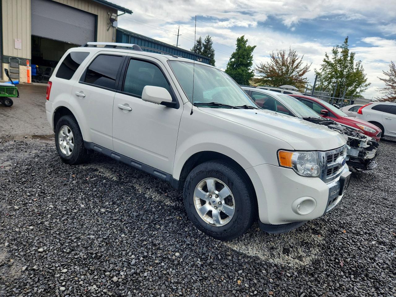 2012 Ford Escape Limited White vin: 1FMCU9EG7CKB67021