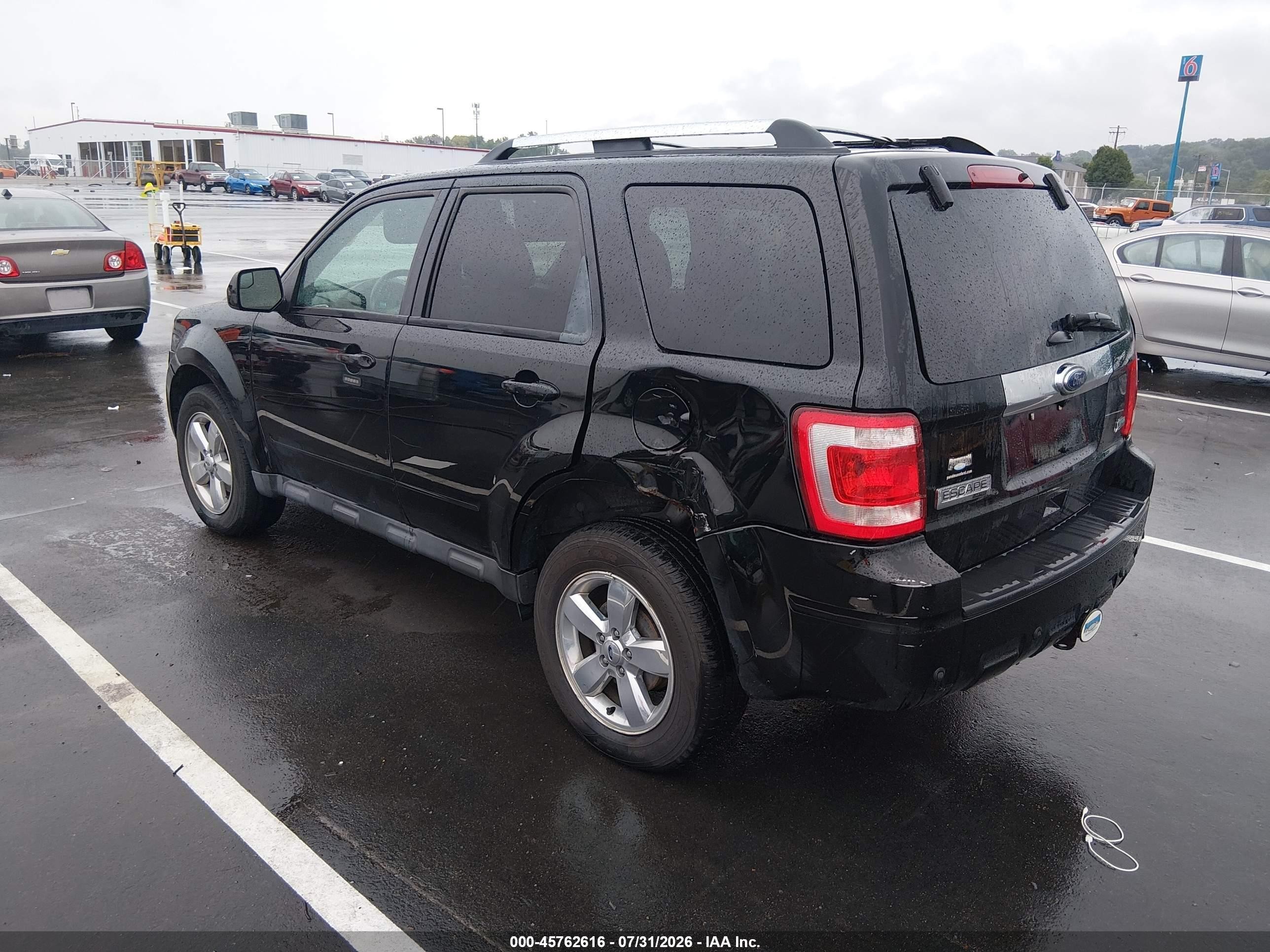 2012 Ford Escape Limited Черный vin: 1FMCU9EG7CKB90363