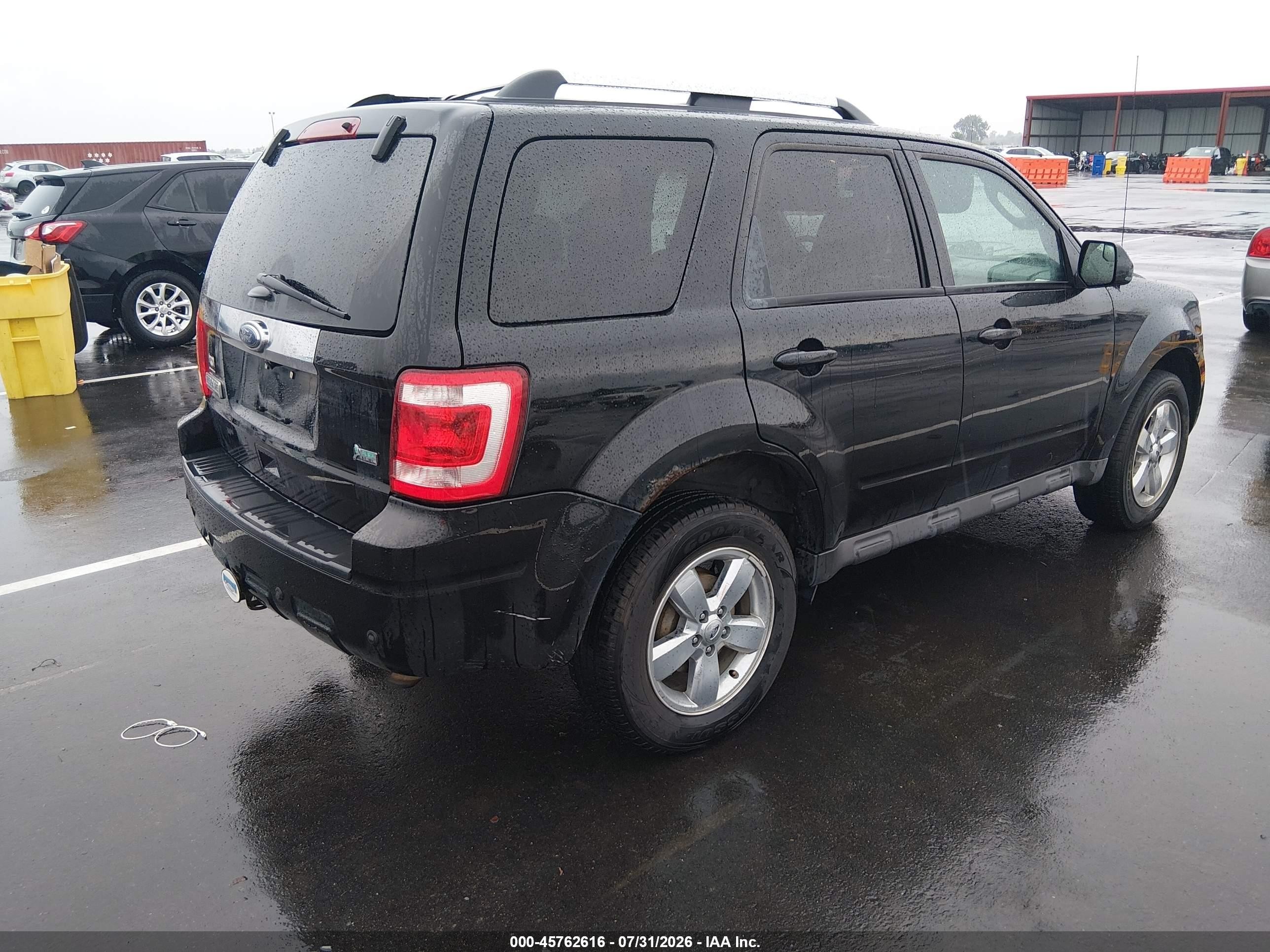 2012 Ford Escape Limited Черный vin: 1FMCU9EG7CKB90363