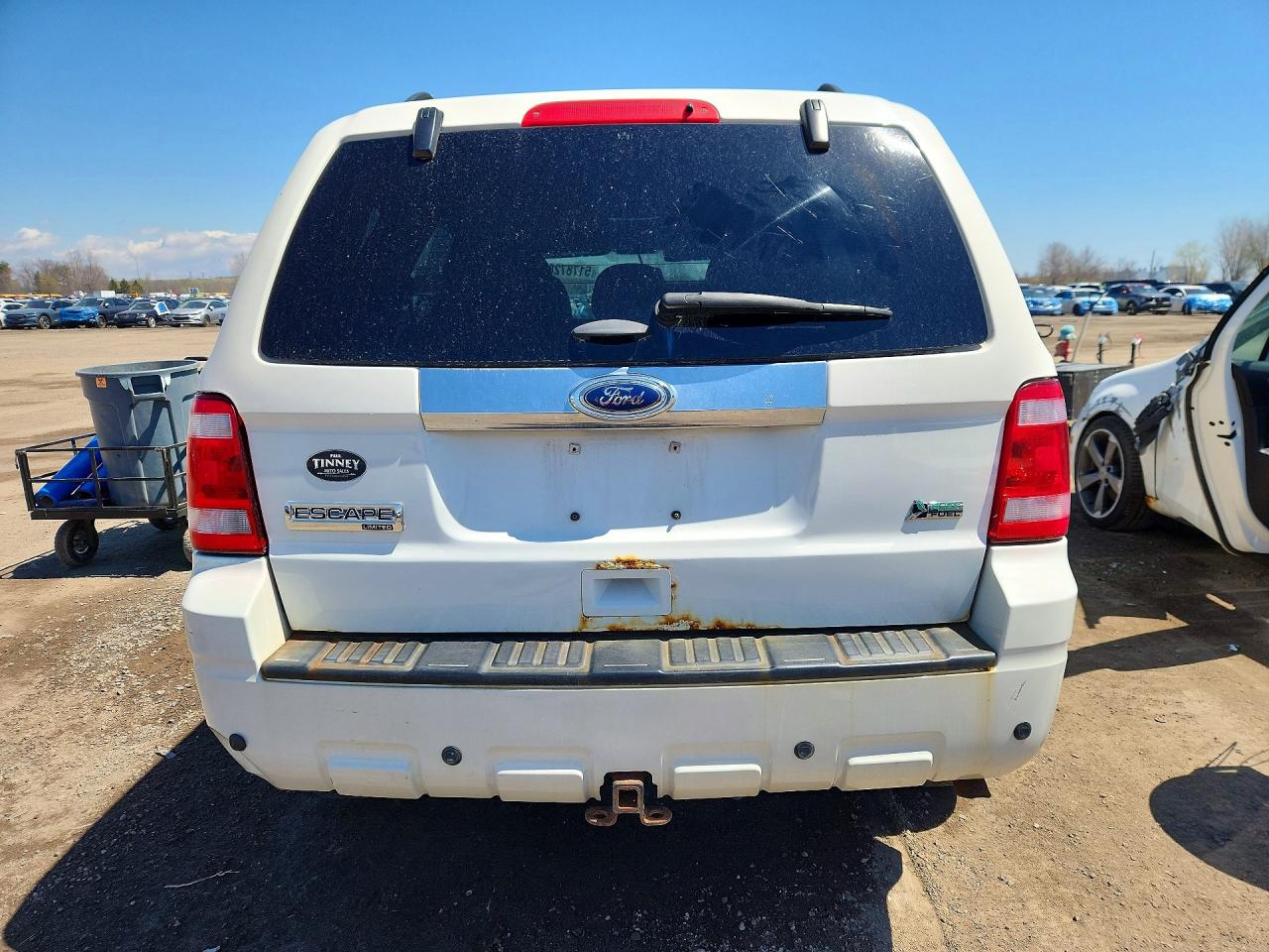 2012 Ford Escape Limited White vin: 1FMCU9EG7CKC30196
