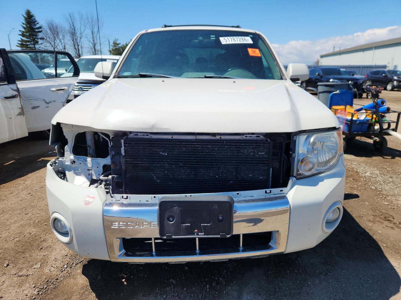 2012 Ford Escape Limited White vin: 1FMCU9EG7CKC30196