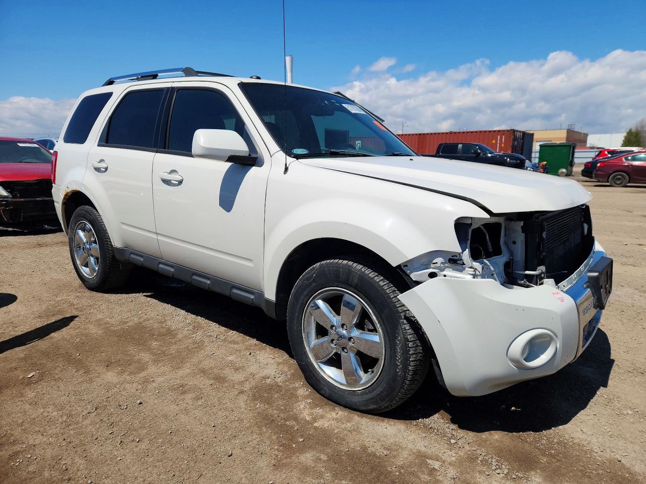 2012 Ford Escape Limited White vin: 1FMCU9EG7CKC30196