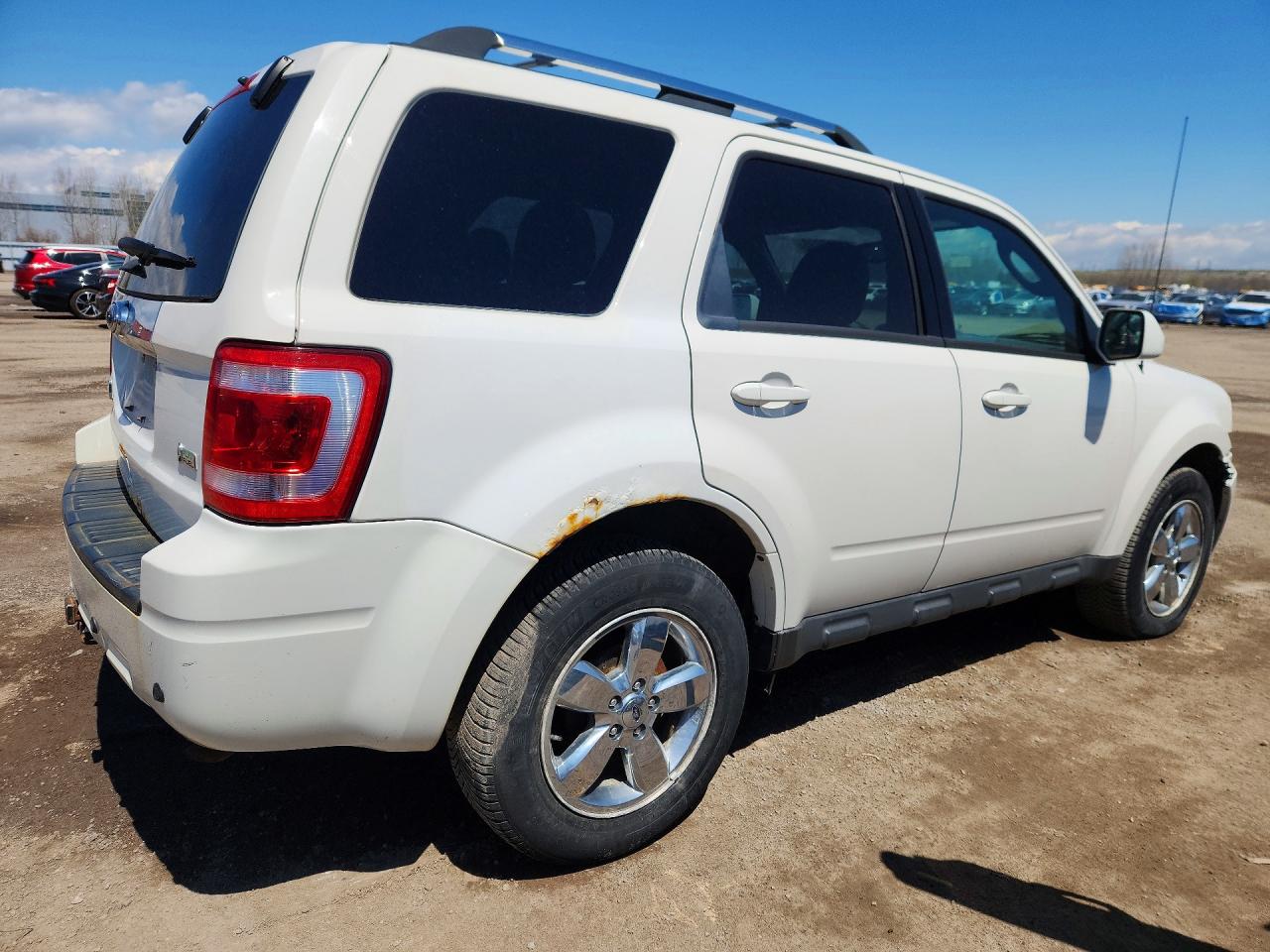 2012 Ford Escape Limited White vin: 1FMCU9EG7CKC30196