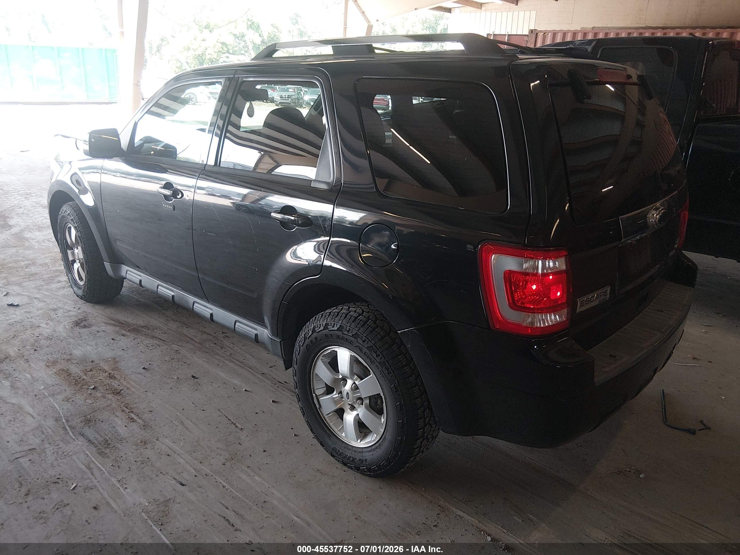 2010 Ford Escape Limited Black vin: 1FMCU9EG8AKD01208