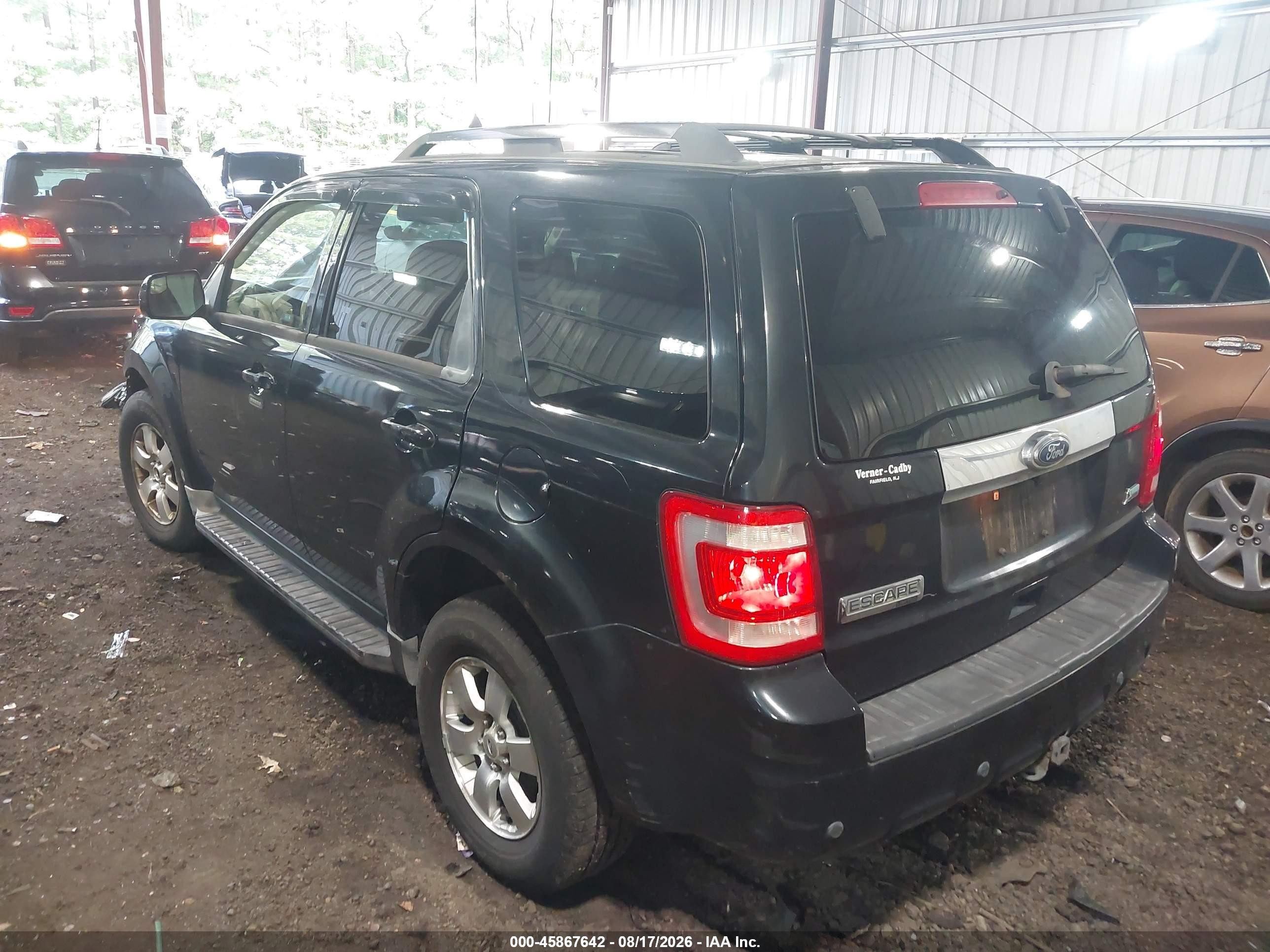2010 Ford Escape Limited Black vin: 1FMCU9EG8AKD30174