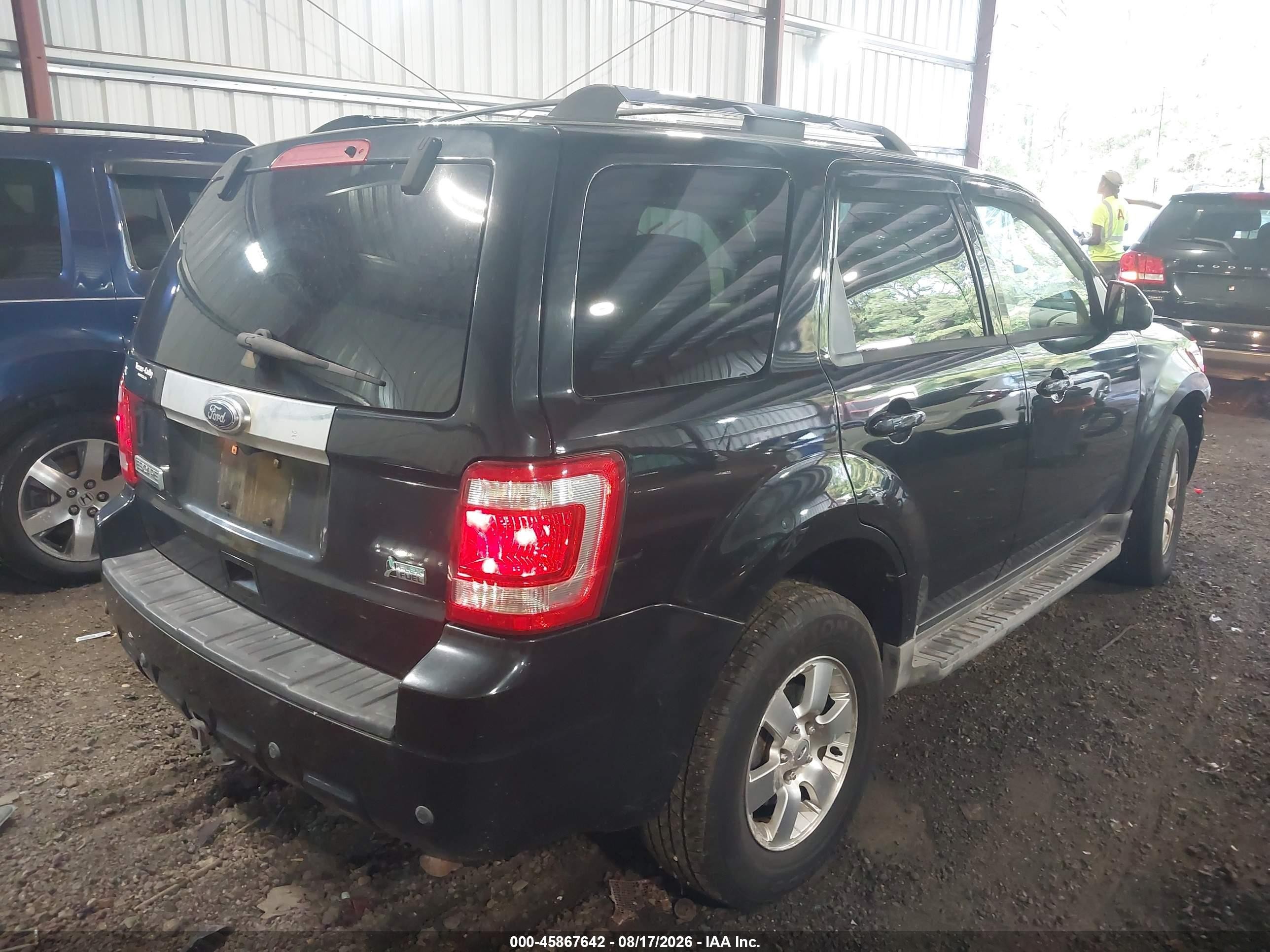 2010 Ford Escape Limited Black vin: 1FMCU9EG8AKD30174