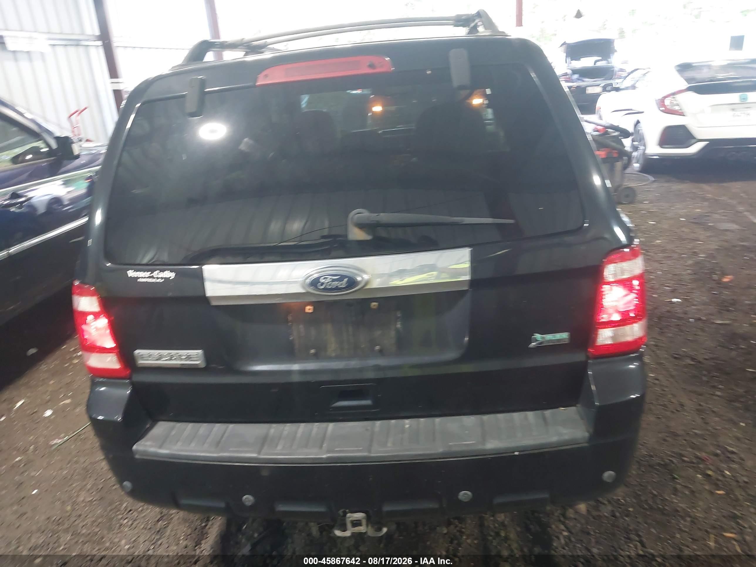 2010 Ford Escape Limited Black vin: 1FMCU9EG8AKD30174