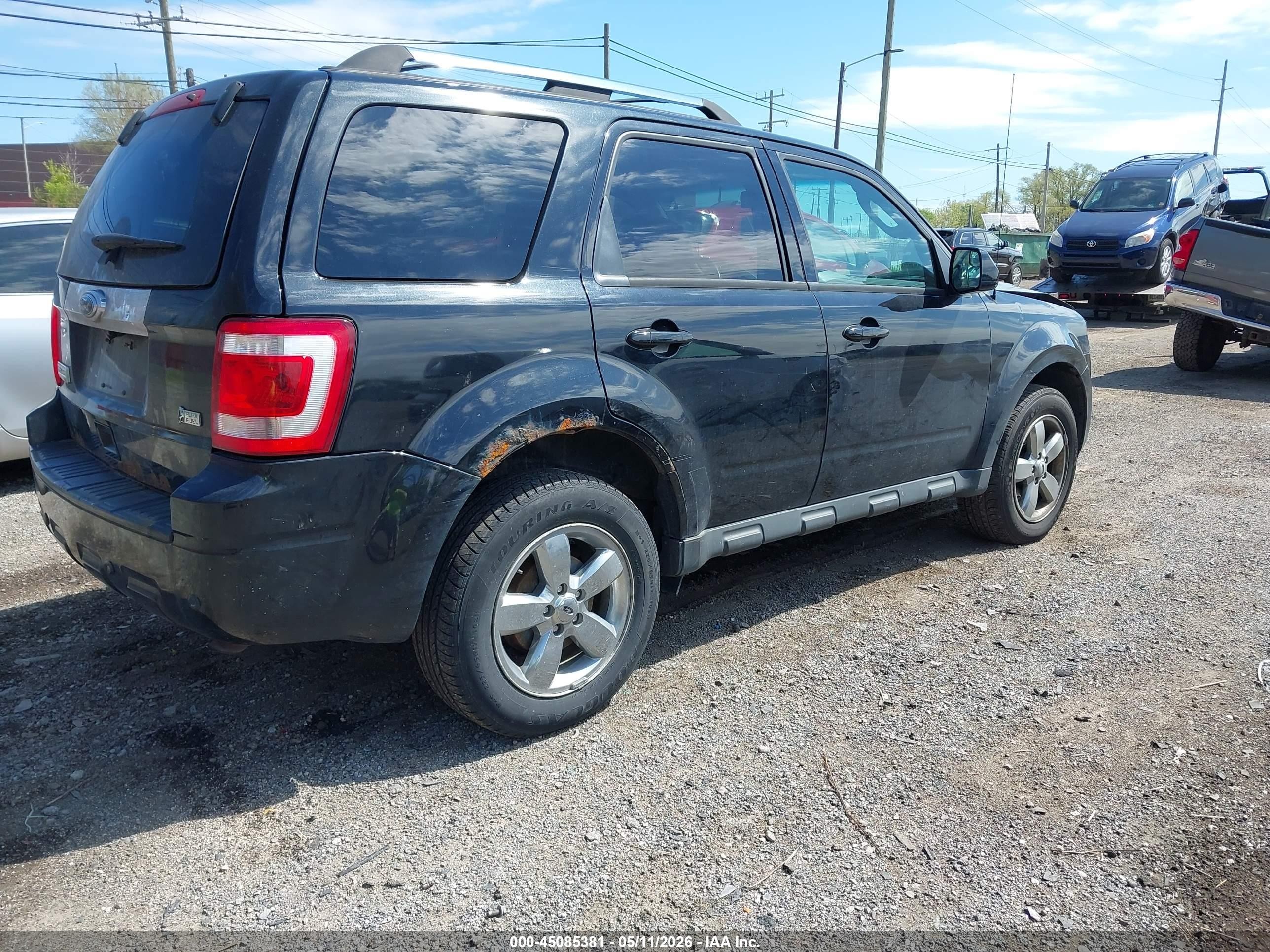 2011 Ford Escape Limited Black vin: 1FMCU9EG8BKA49011