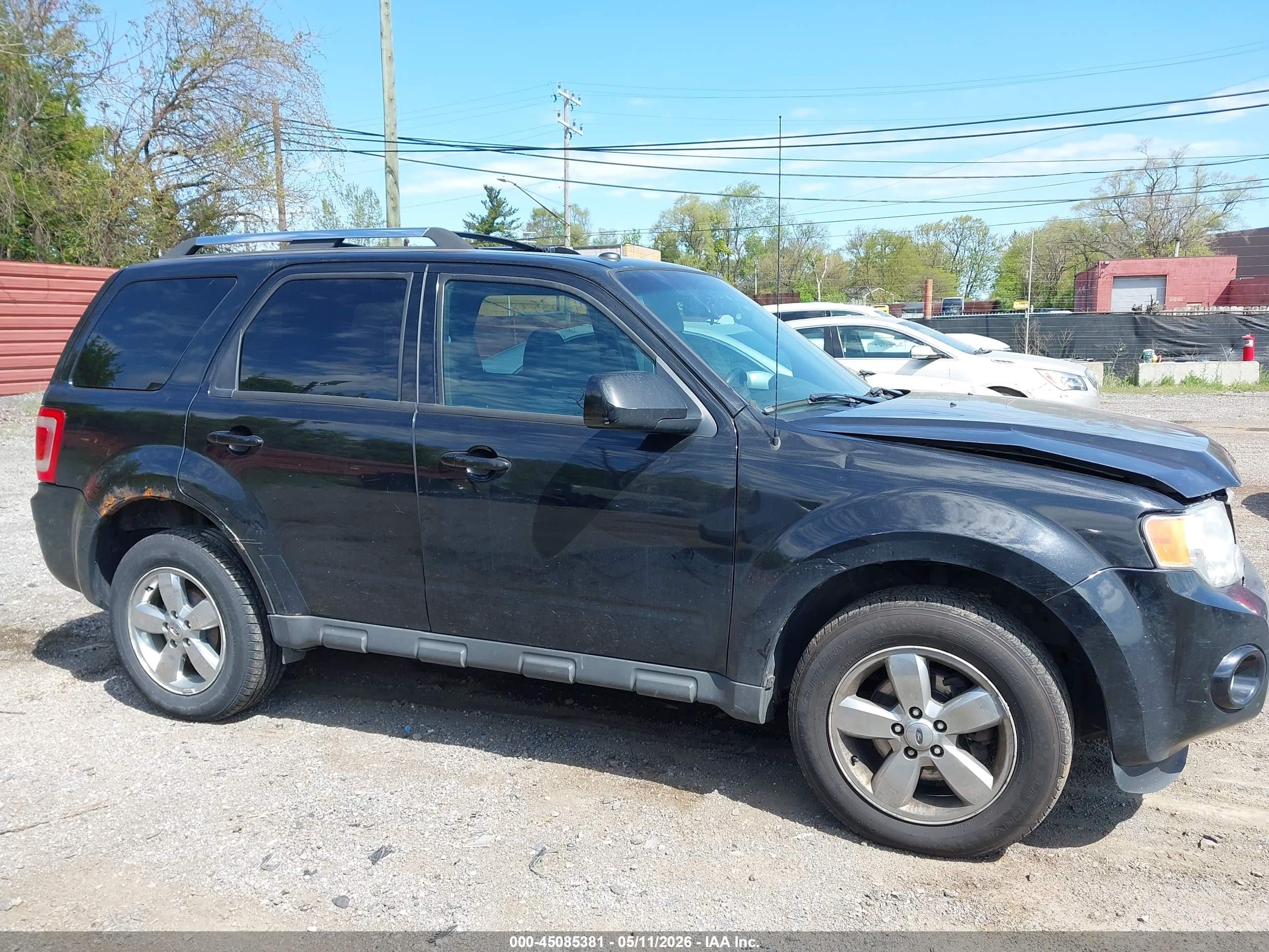 2011 Ford Escape Limited Black vin: 1FMCU9EG8BKA49011