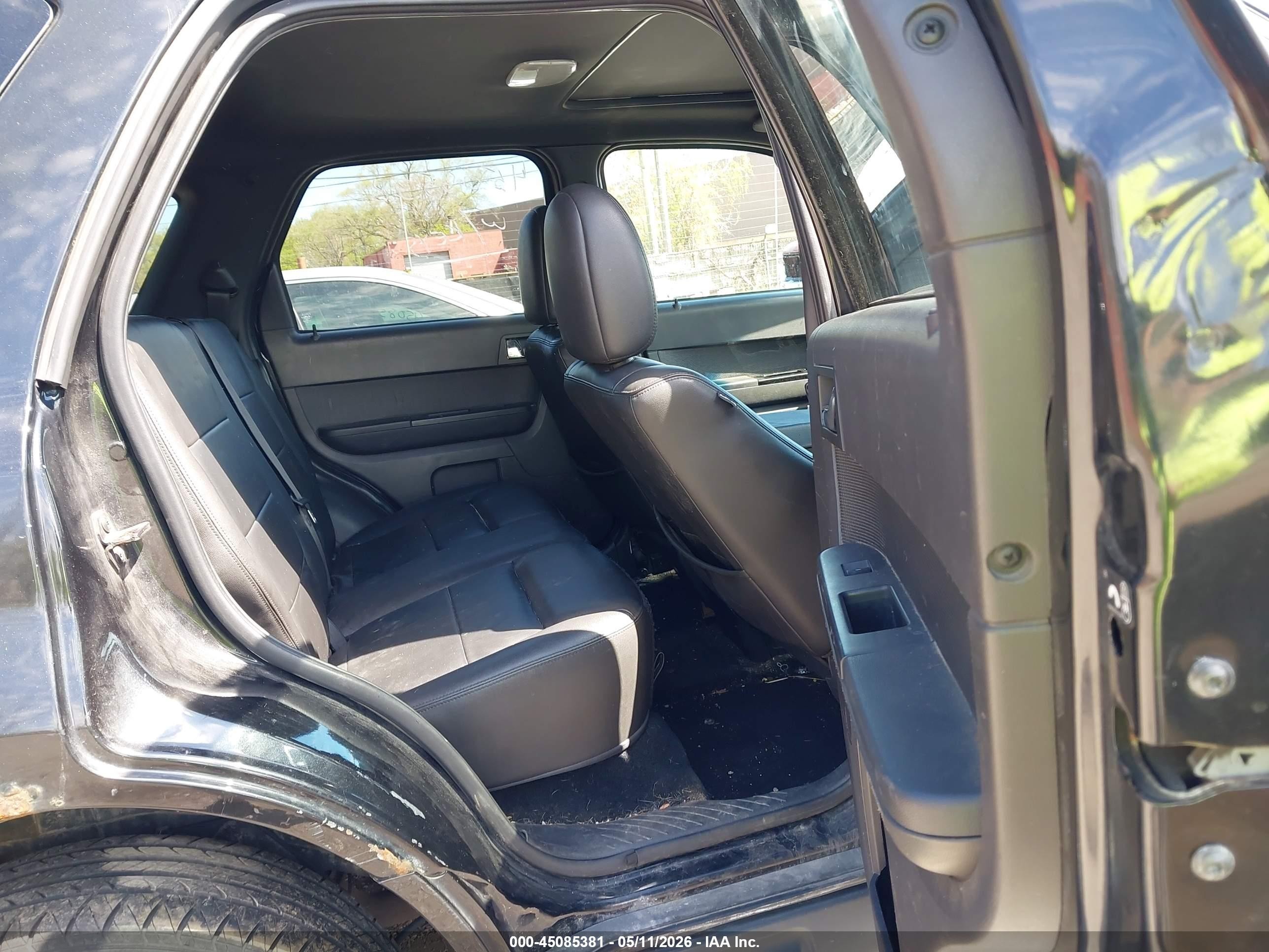 2011 Ford Escape Limited Black vin: 1FMCU9EG8BKA49011