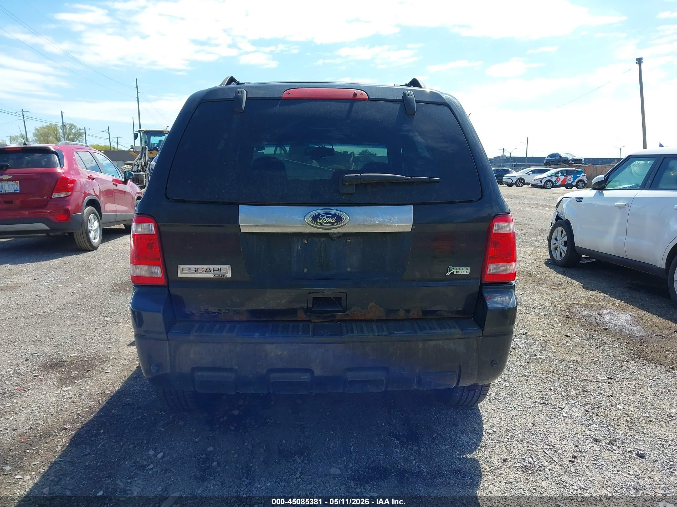 2011 Ford Escape Limited Black vin: 1FMCU9EG8BKA49011