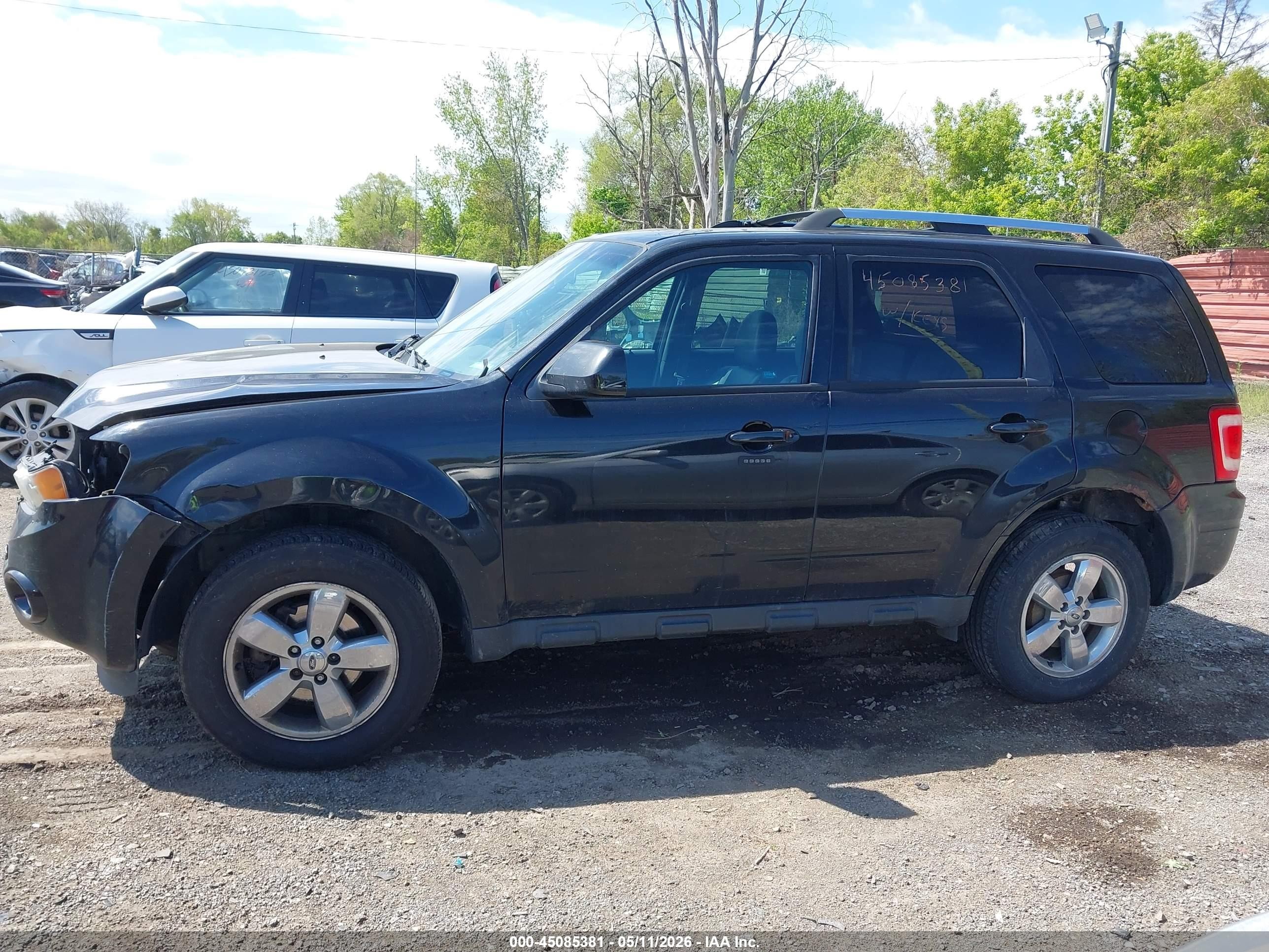 2011 Ford Escape Limited Black vin: 1FMCU9EG8BKA49011