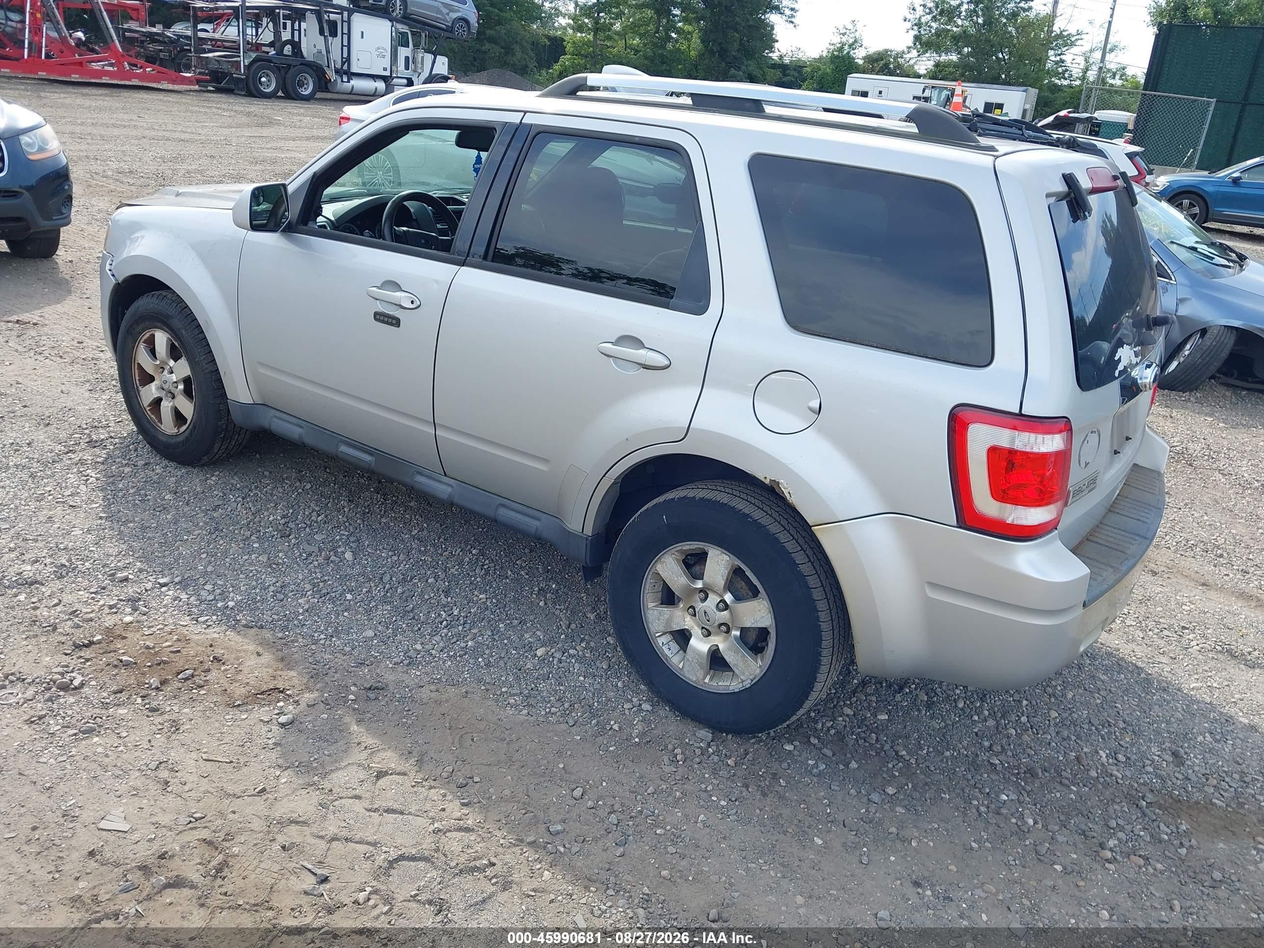 2011 Ford Escape Limited Silver vin: 1FMCU9EG8BKC41917