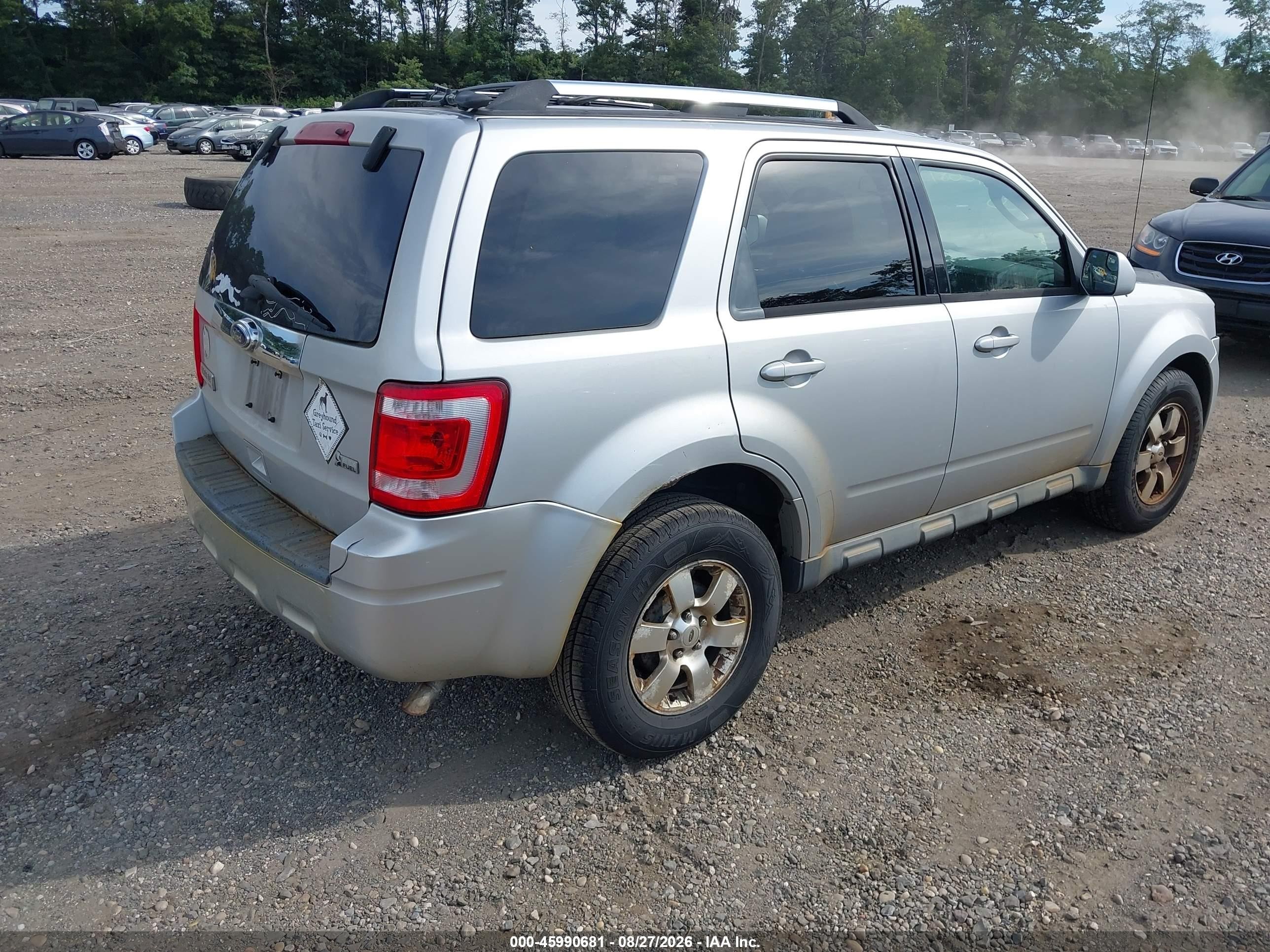 2011 Ford Escape Limited Silver vin: 1FMCU9EG8BKC41917