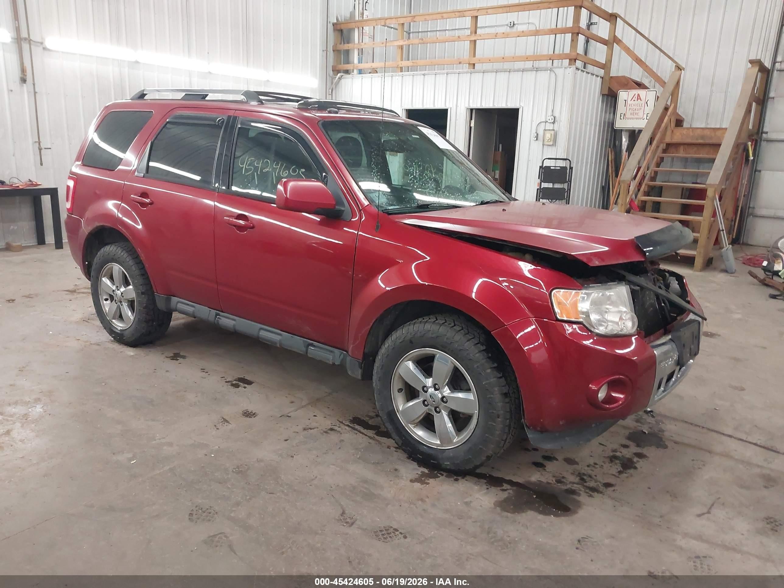 2012 Ford Escape Limited Maroon vin: 1FMCU9EG8CKA33571