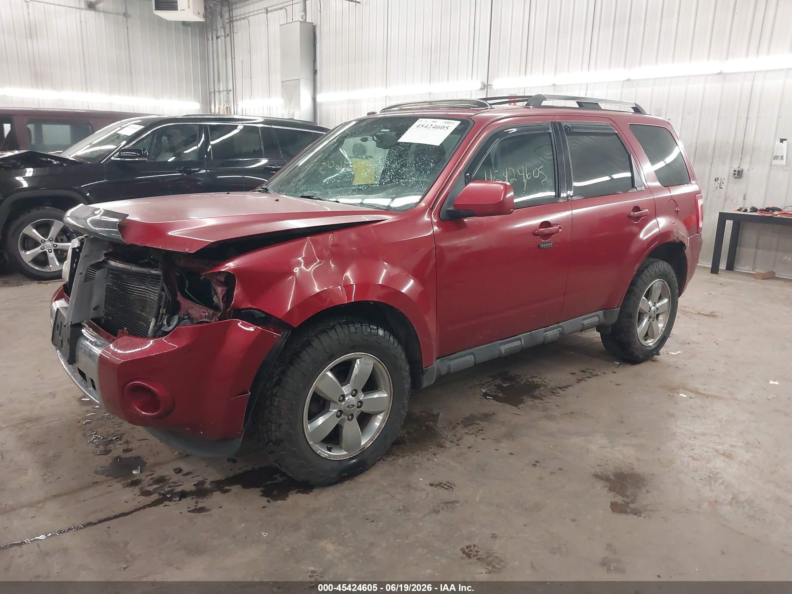 2012 Ford Escape Limited Maroon vin: 1FMCU9EG8CKA33571