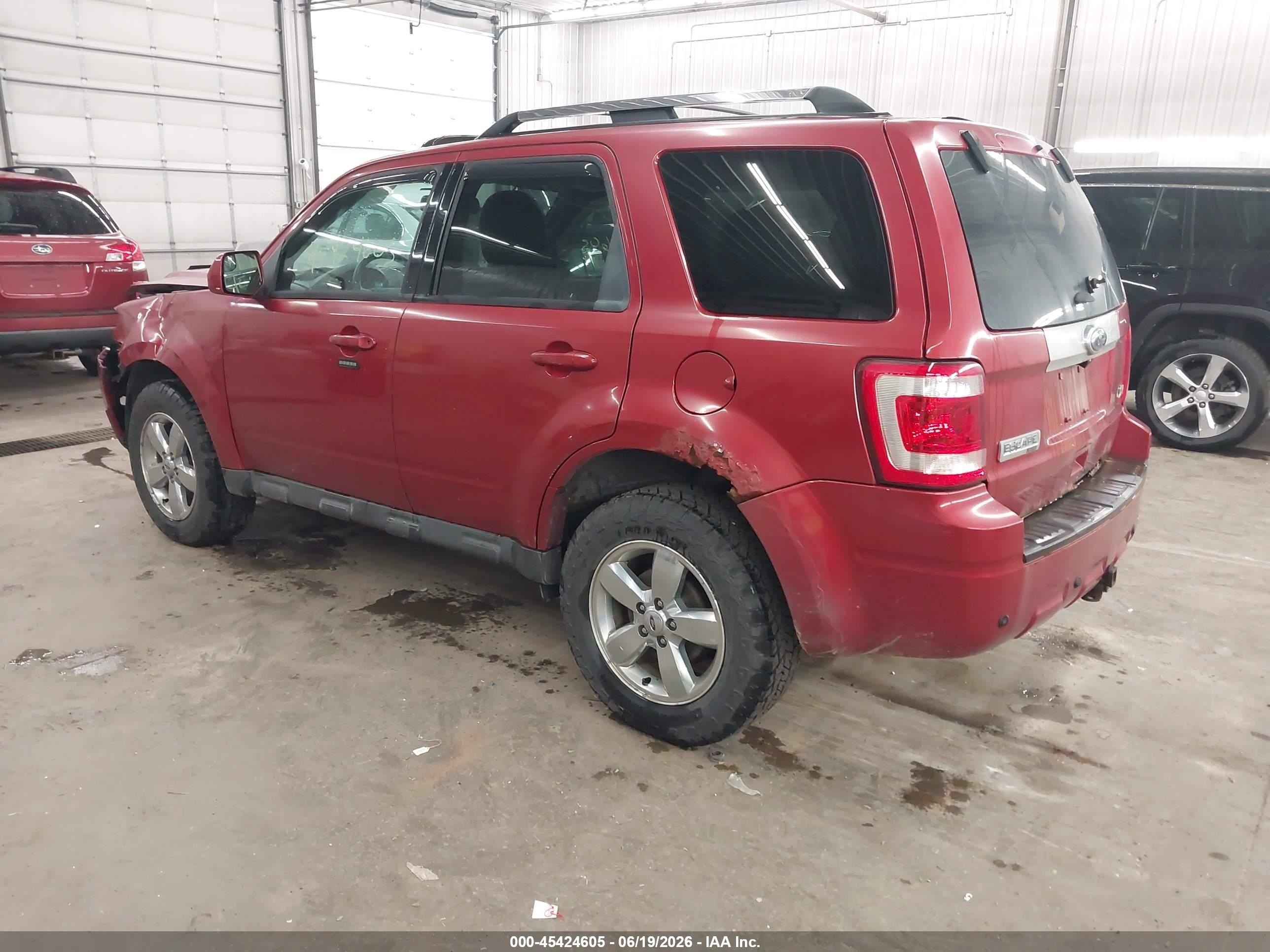 2012 Ford Escape Limited Maroon vin: 1FMCU9EG8CKA33571