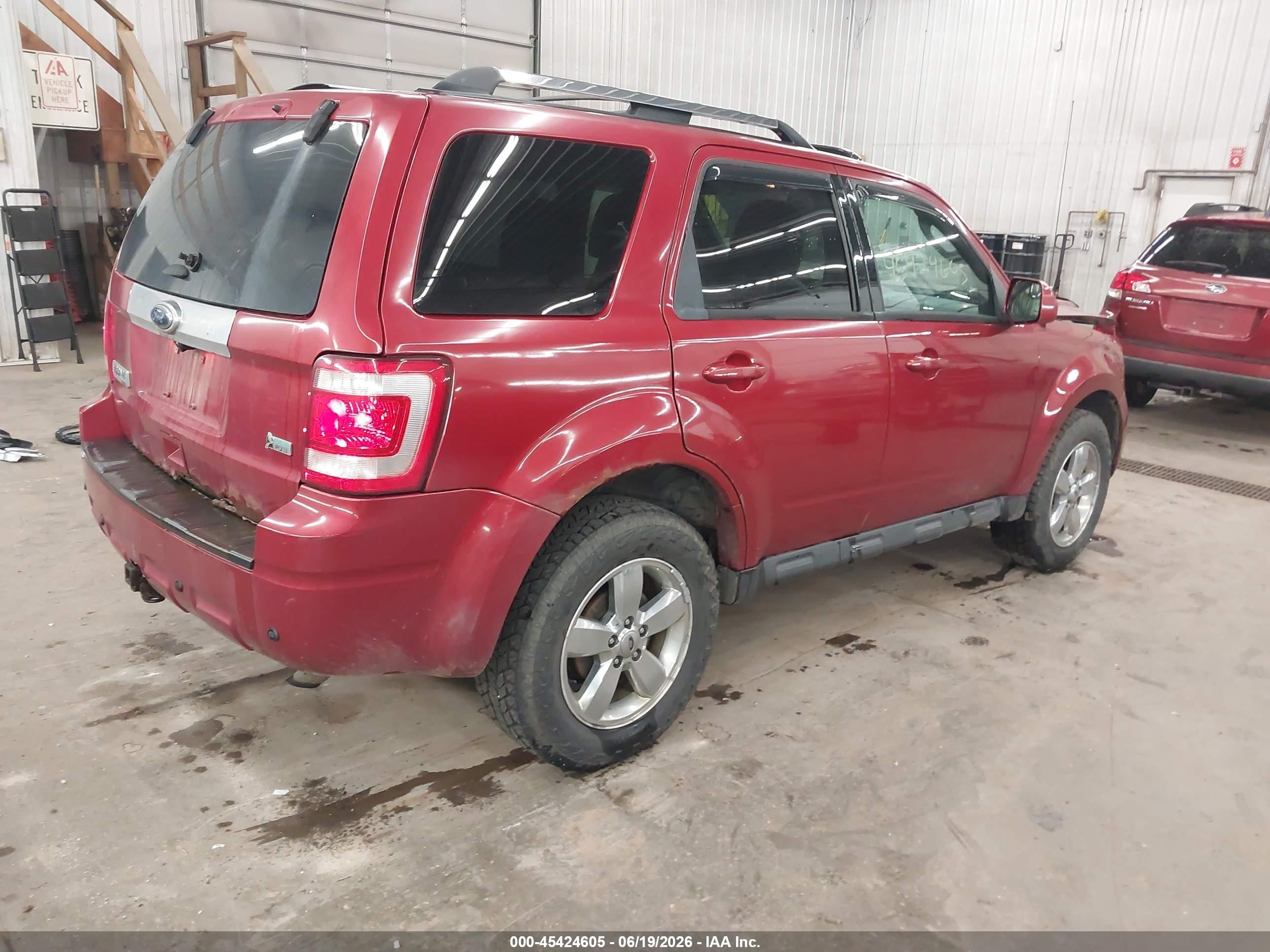 2012 Ford Escape Limited Maroon vin: 1FMCU9EG8CKA33571