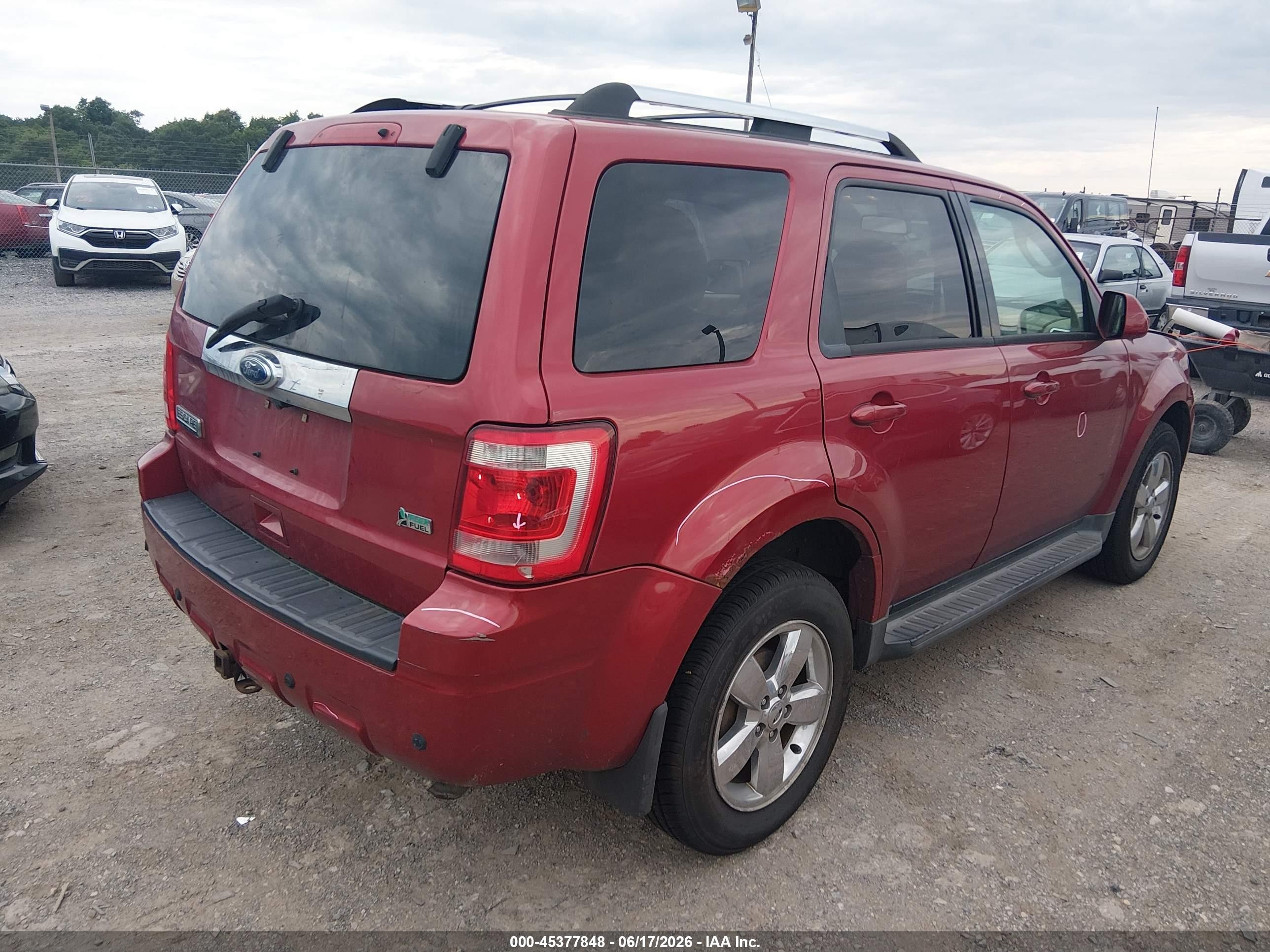 2012 Ford Escape Limited Red vin: 1FMCU9EG8CKB88928