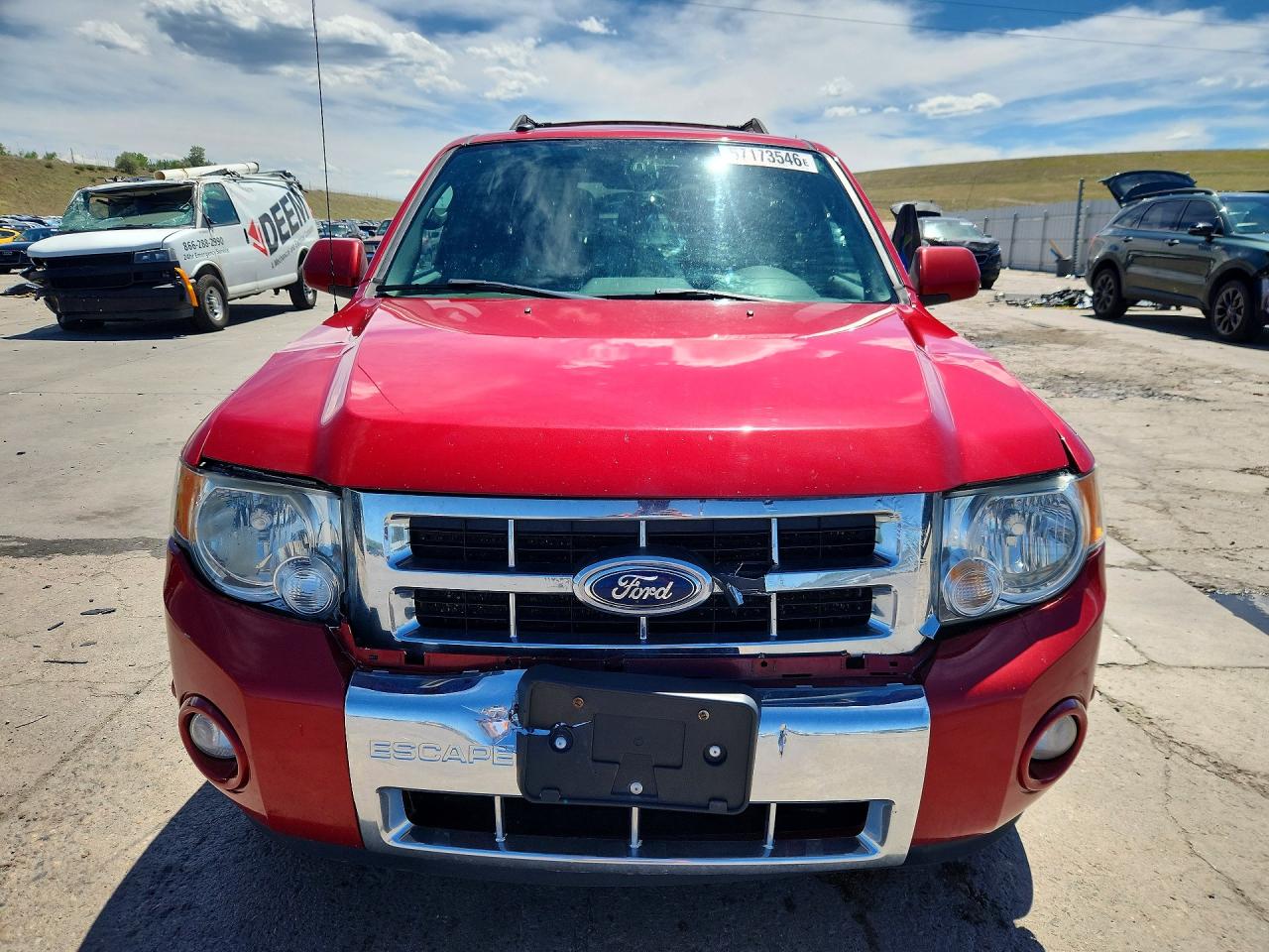 2012 Ford Escape Limited Red vin: 1FMCU9EG8CKC77561