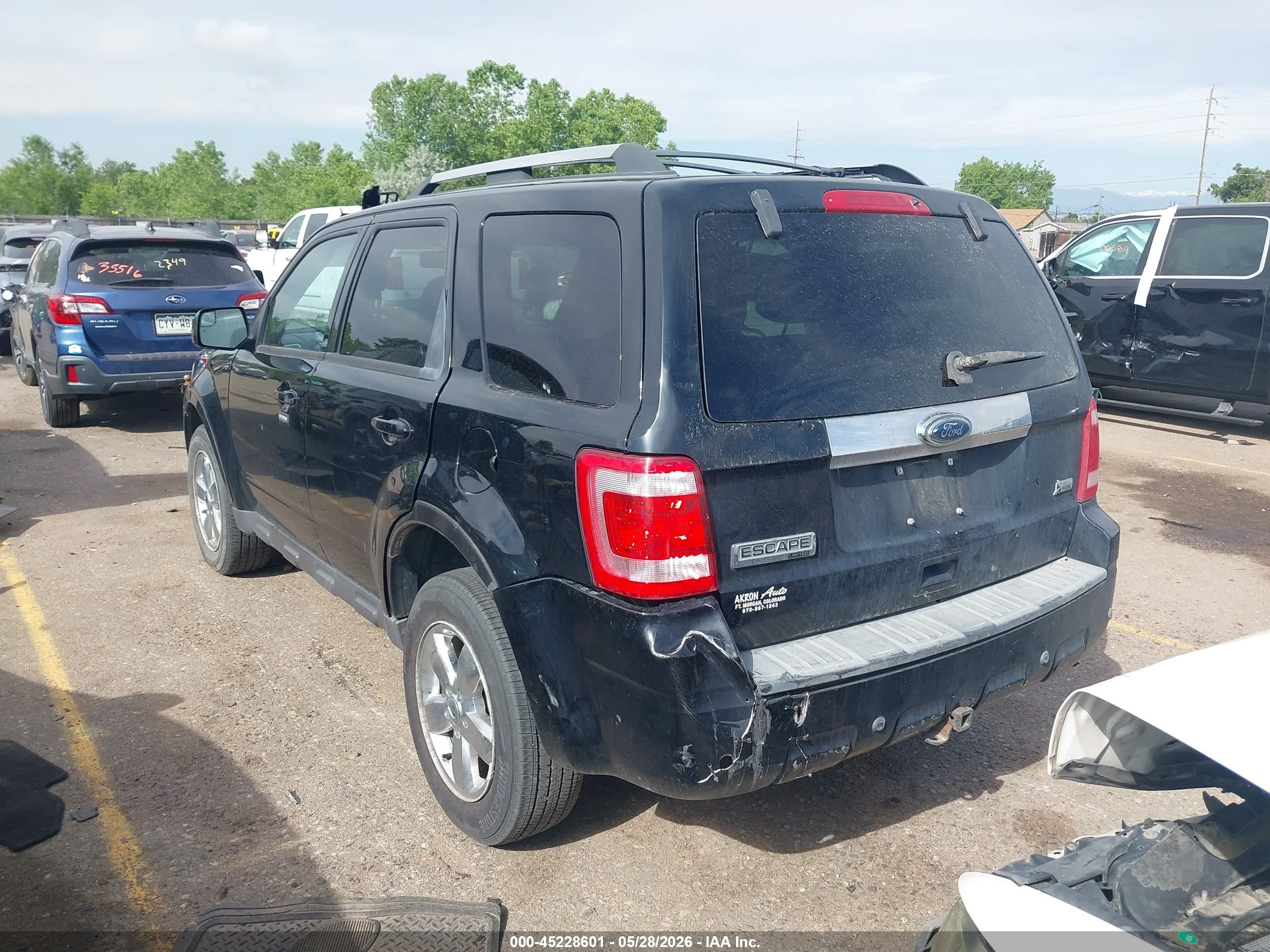 2010 Ford Escape Limited Черный vin: 1FMCU9EG9AKC31024