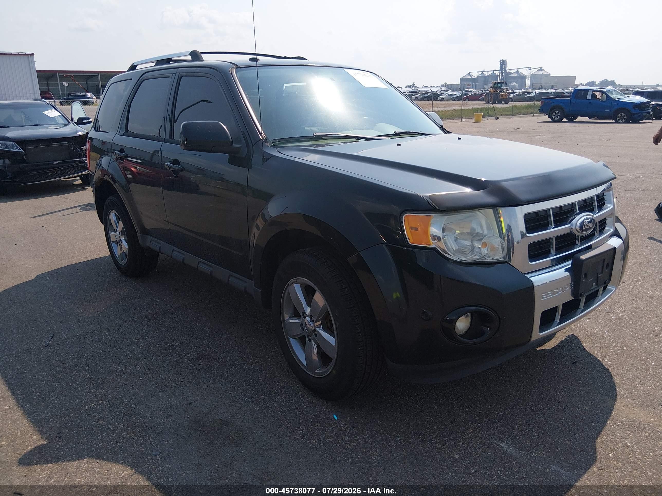 2011 Ford Escape Limited Black vin: 1FMCU9EG9BKA17586
