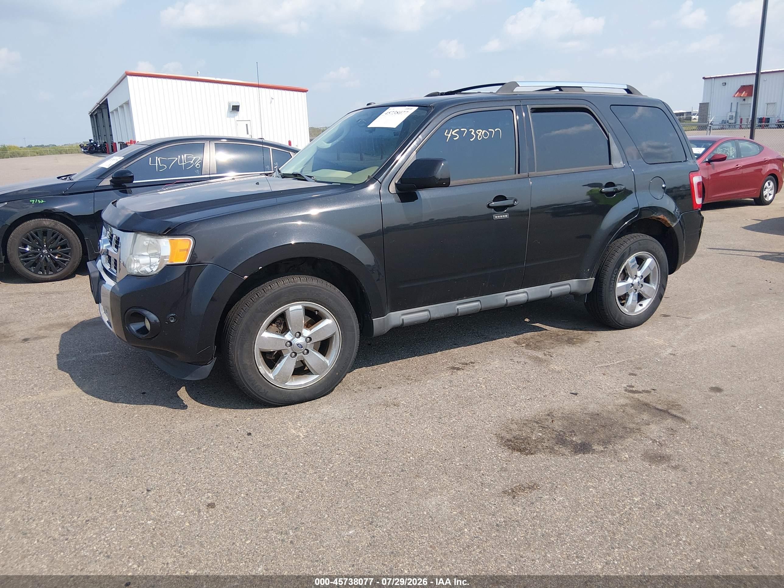 2011 Ford Escape Limited Black vin: 1FMCU9EG9BKA17586