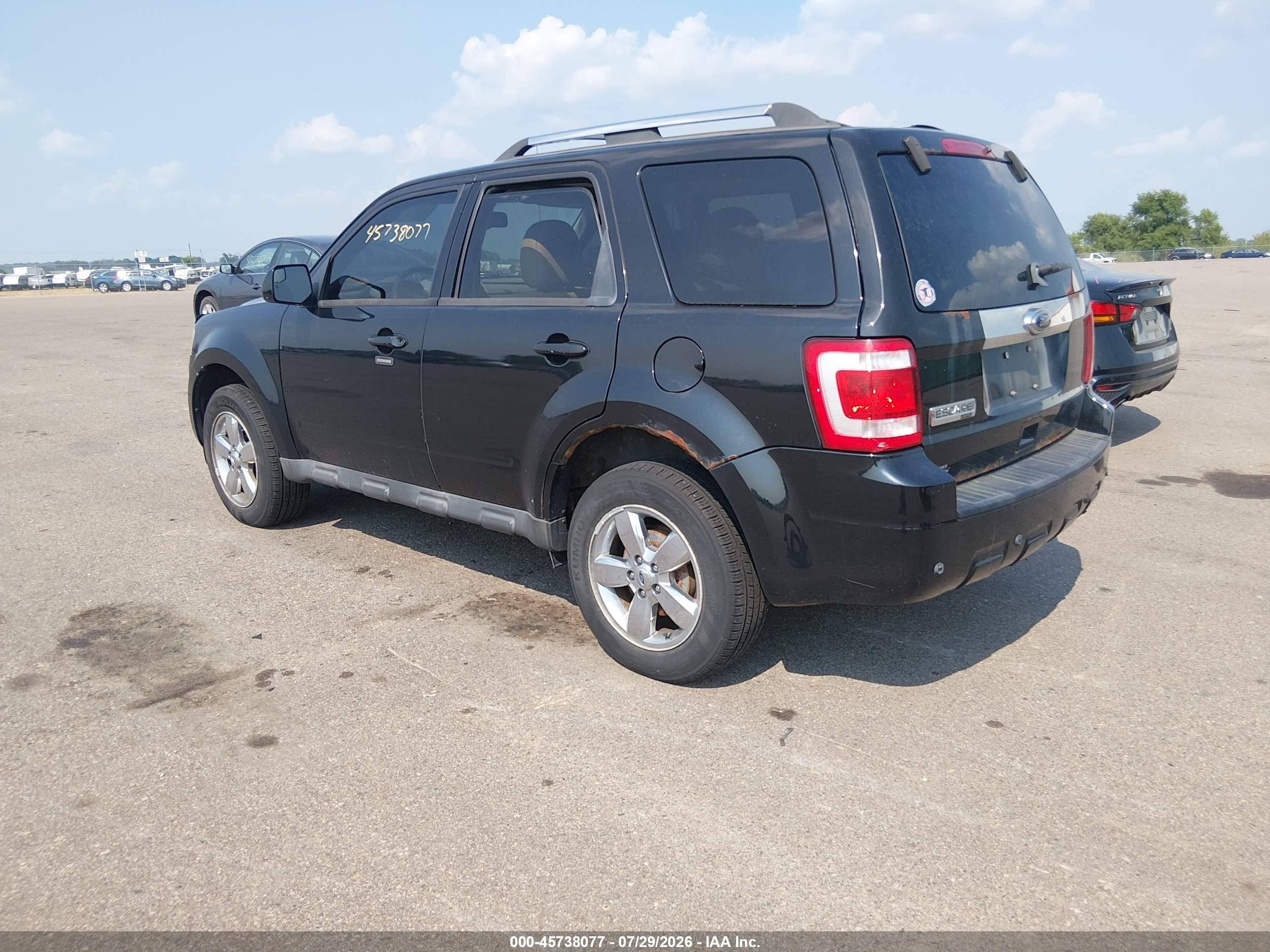 2011 Ford Escape Limited Black vin: 1FMCU9EG9BKA17586