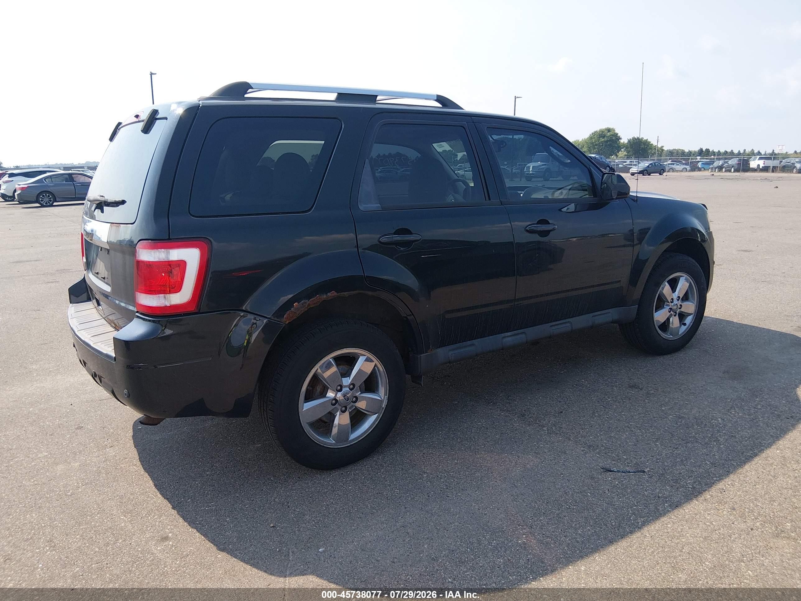 2011 Ford Escape Limited Black vin: 1FMCU9EG9BKA17586