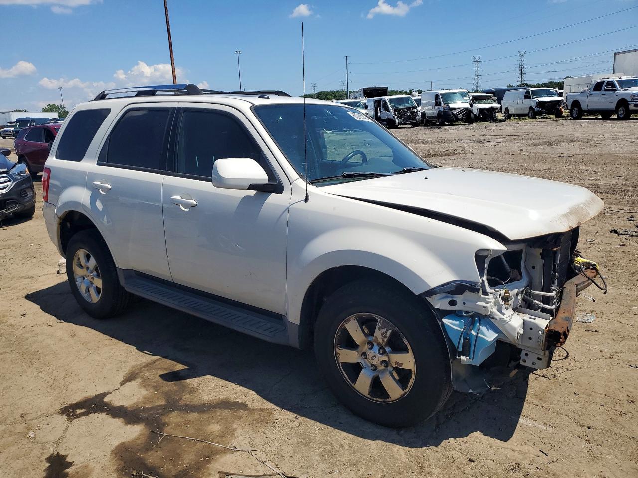 2011 Ford Escape Limited White vin: 1FMCU9EG9BKA52175