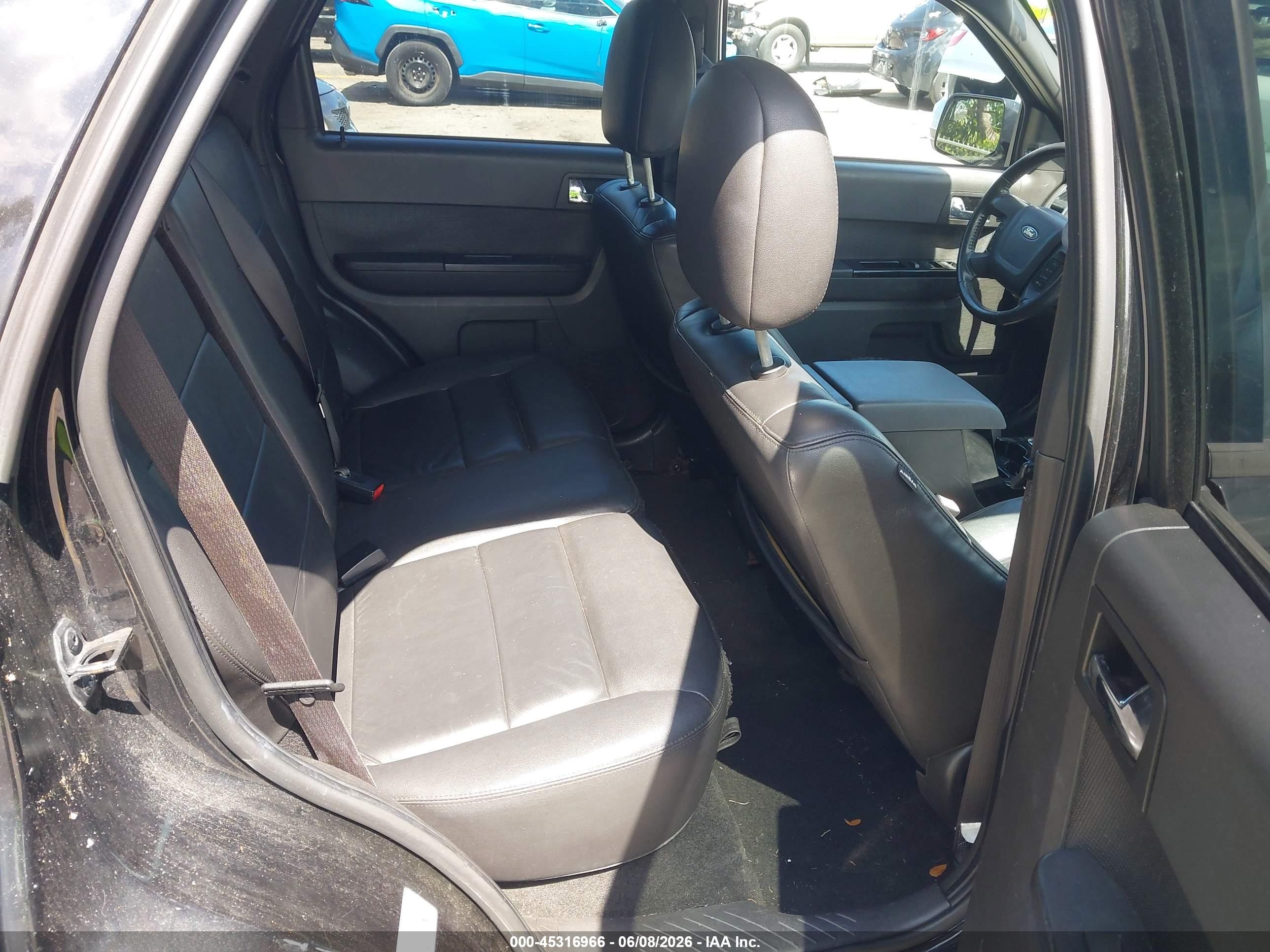2011 Ford Escape Limited Black vin: 1FMCU9EG9BKA98900