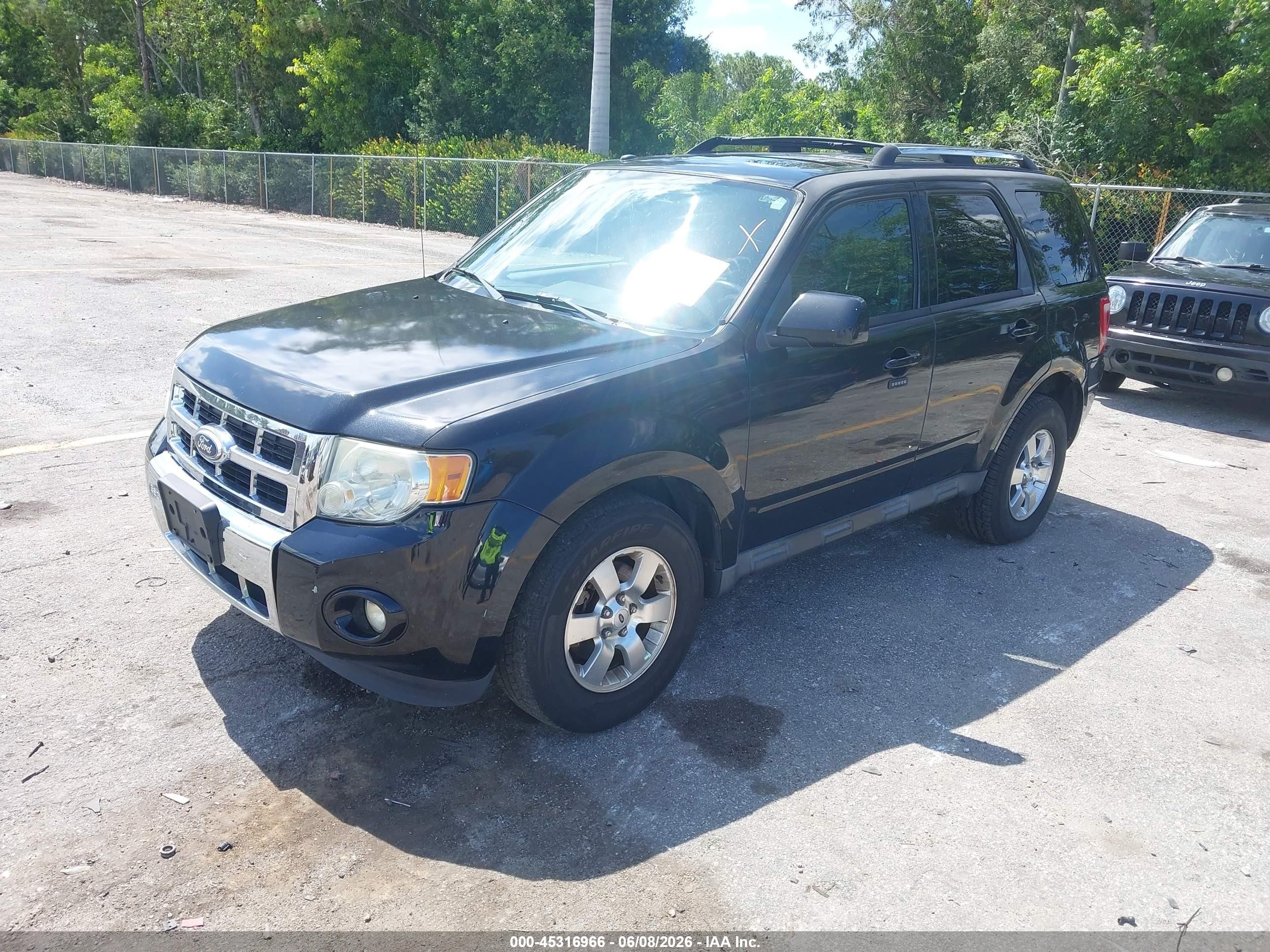 2011 Ford Escape Limited Black vin: 1FMCU9EG9BKA98900